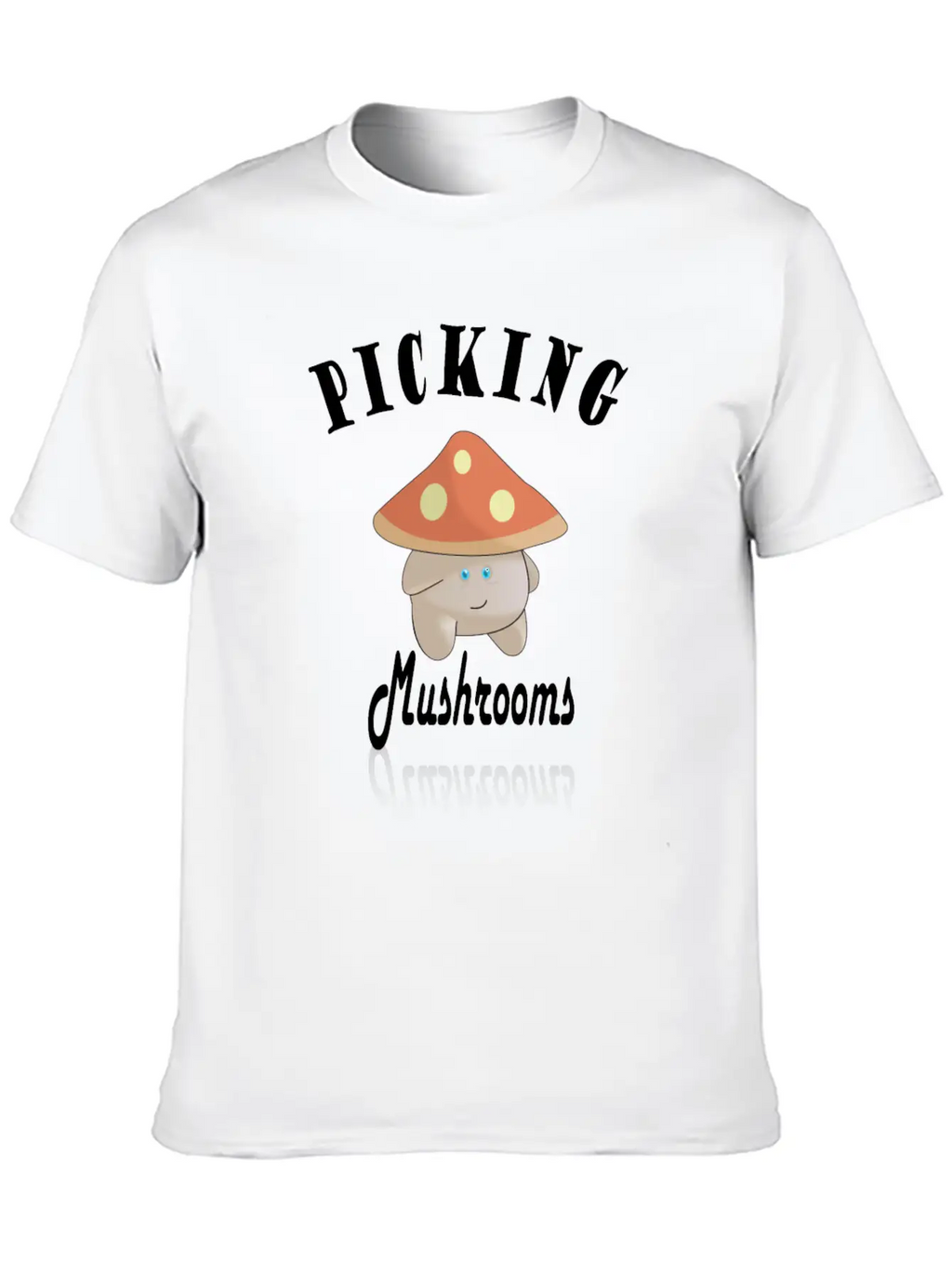 Cute Mushroom Picker Unisex Casual T-Shirt – Clean Design For Daily Comfort