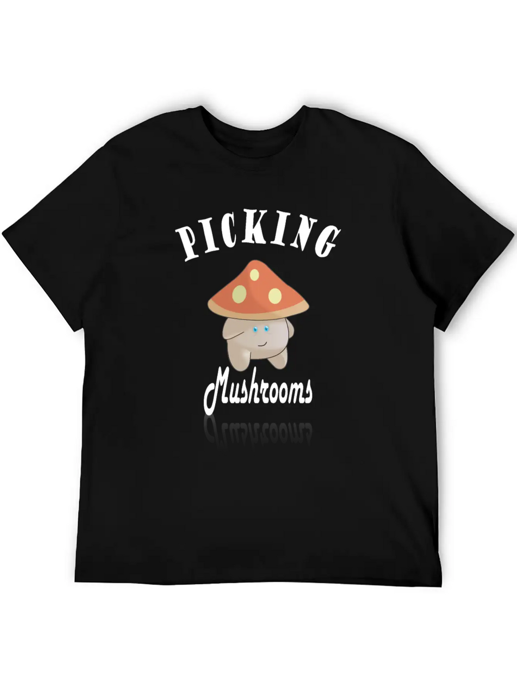 Cute Mushroom Picker Unisex Casual T-Shirt – Clean Design For Daily Comfort