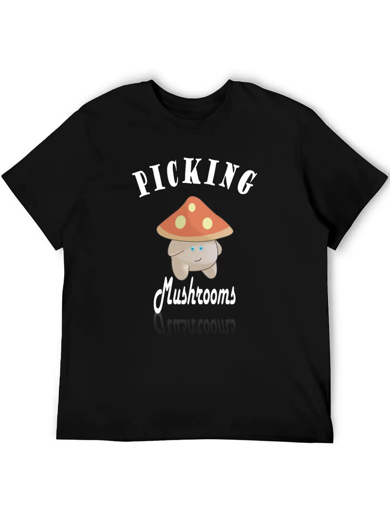 Cute Mushroom Picker Unisex Casual T-Shirt – Clean Design For Daily Comfort