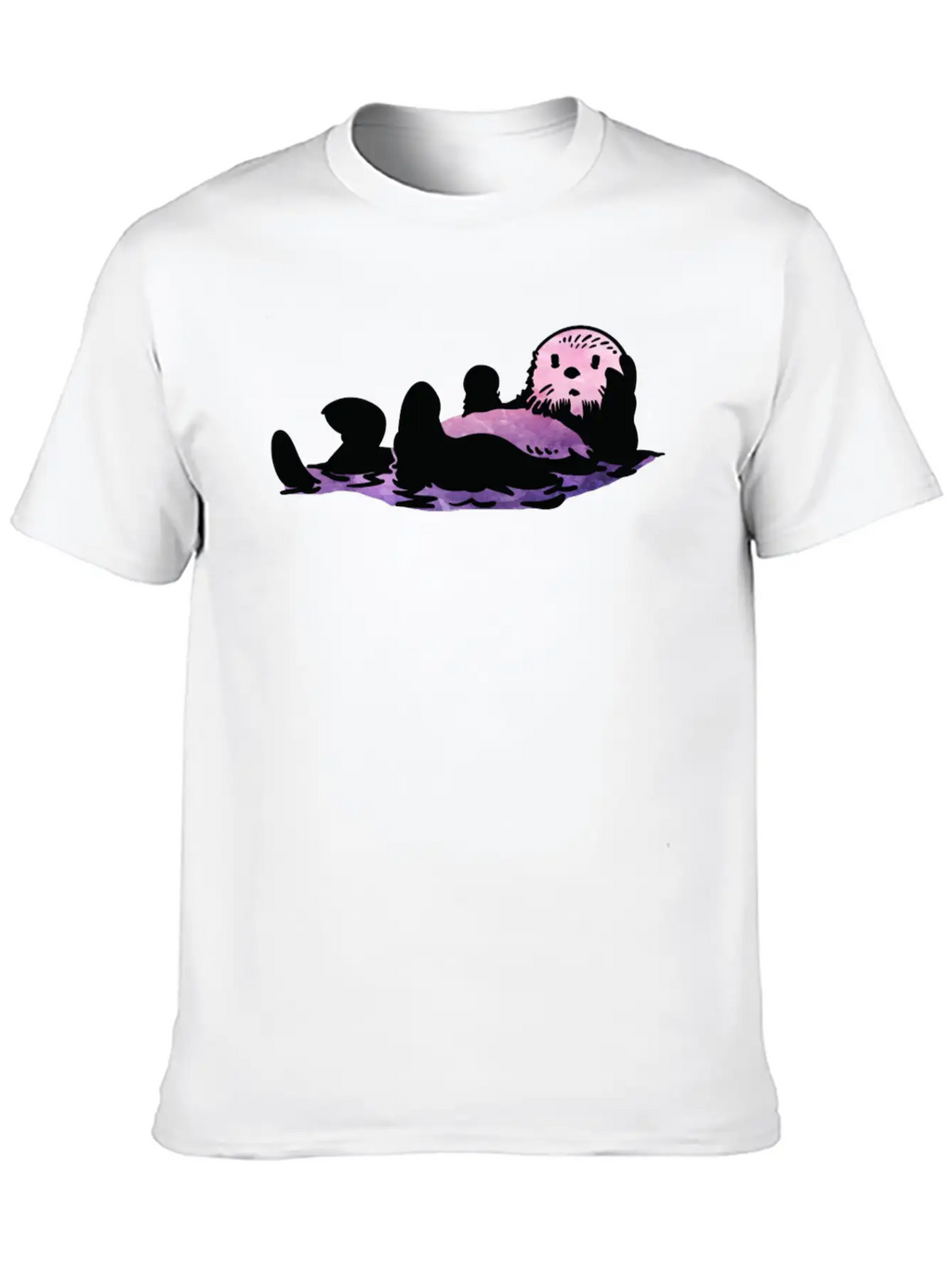 Cute Otter Aesthetics Otters Lovers Stylish Everyday T-Shirt – Unisex Basic Cotton Tee