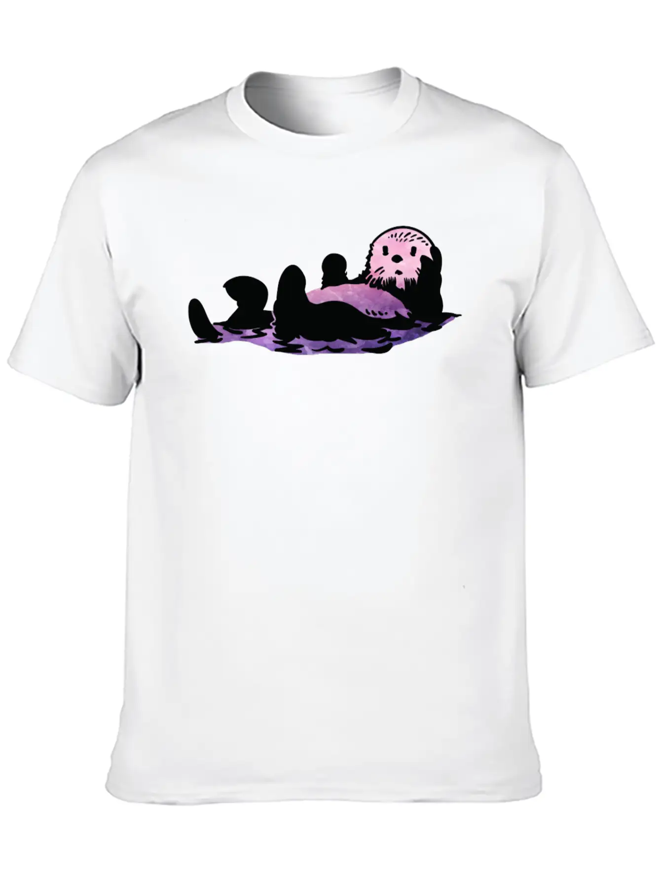 Cute Otter Aesthetics Otters Lovers Stylish Everyday T-Shirt – Unisex Basic Cotton Tee