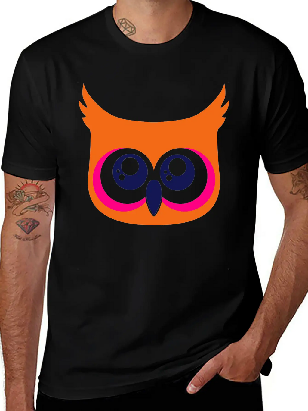Cute Owl Breathable Soft Cotton T-Shirt – Timeless Casual Look