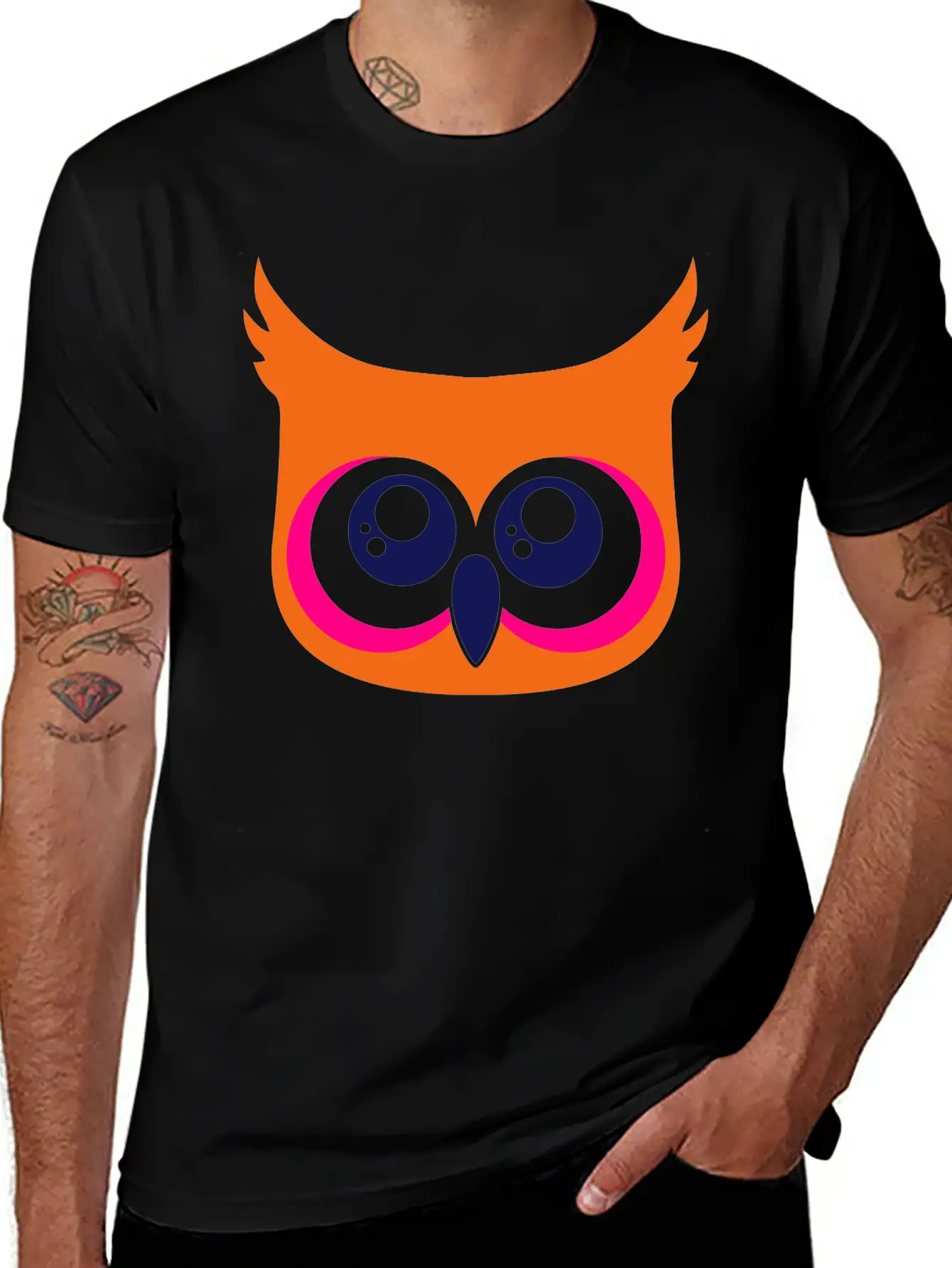 Cute Owl Breathable Soft Cotton T-Shirt – Timeless Casual Look