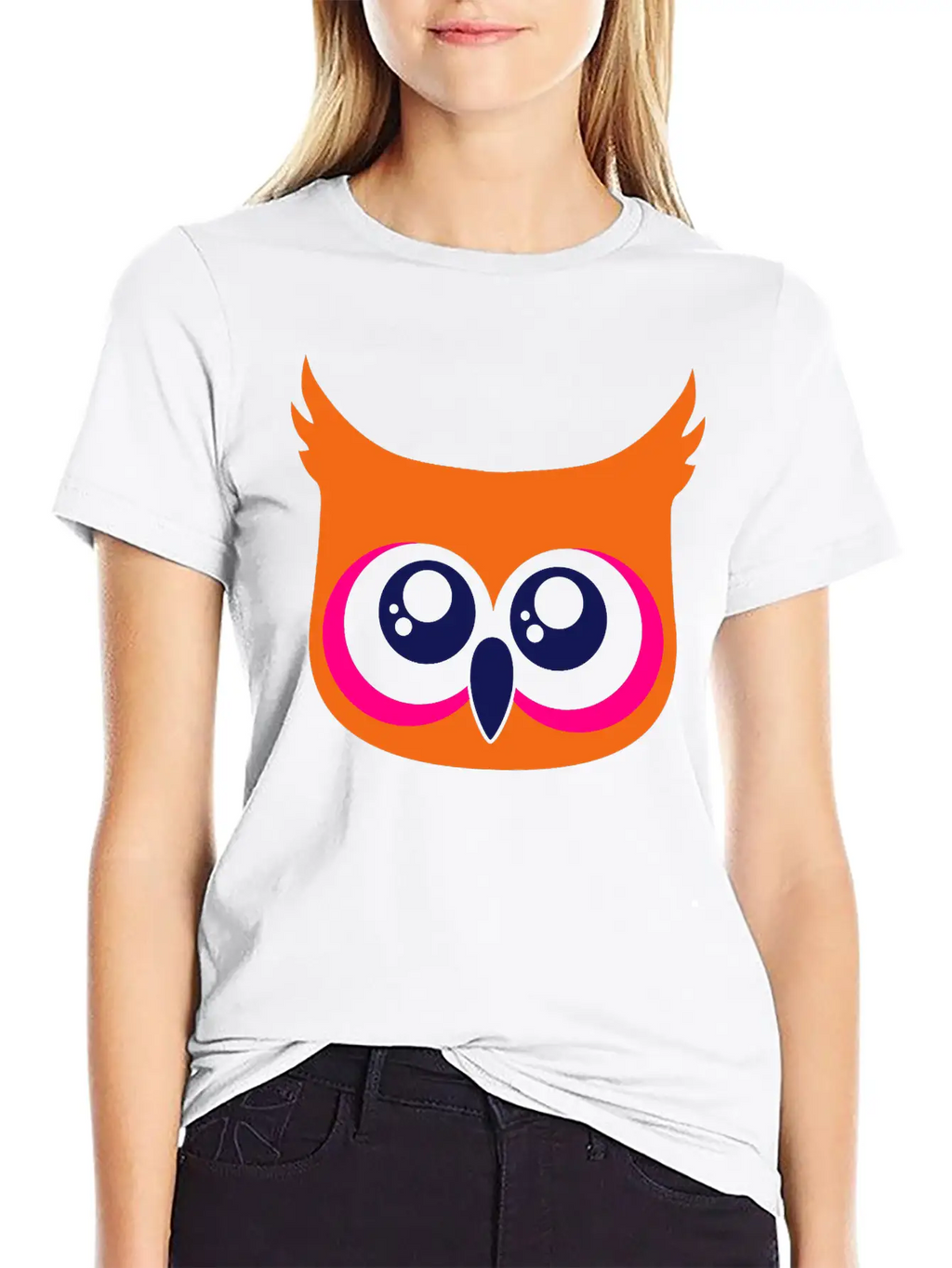 Cute Owl Breathable Soft Cotton T-Shirt – Timeless Casual Look