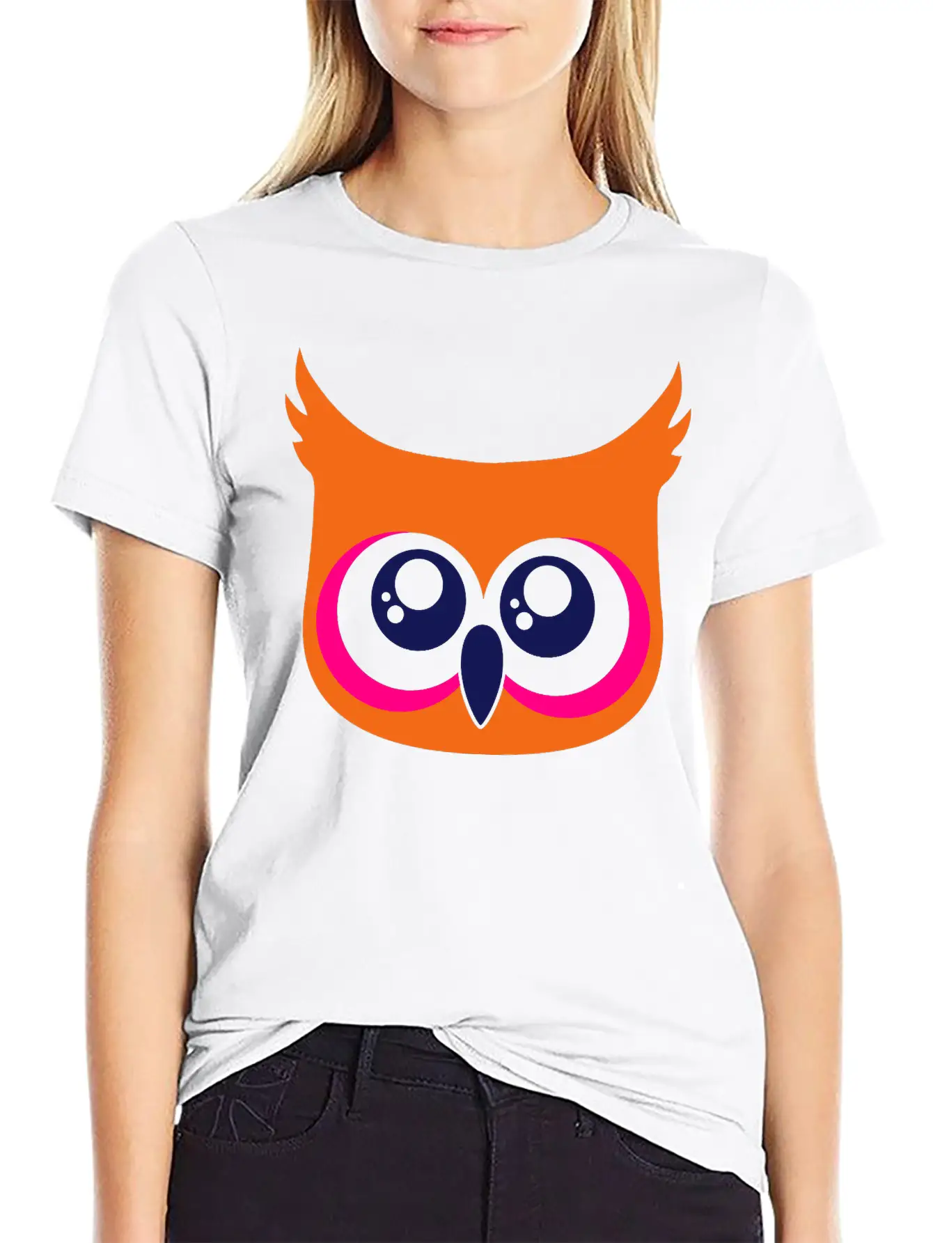 Cute Owl Breathable Soft Cotton T-Shirt – Timeless Casual Look