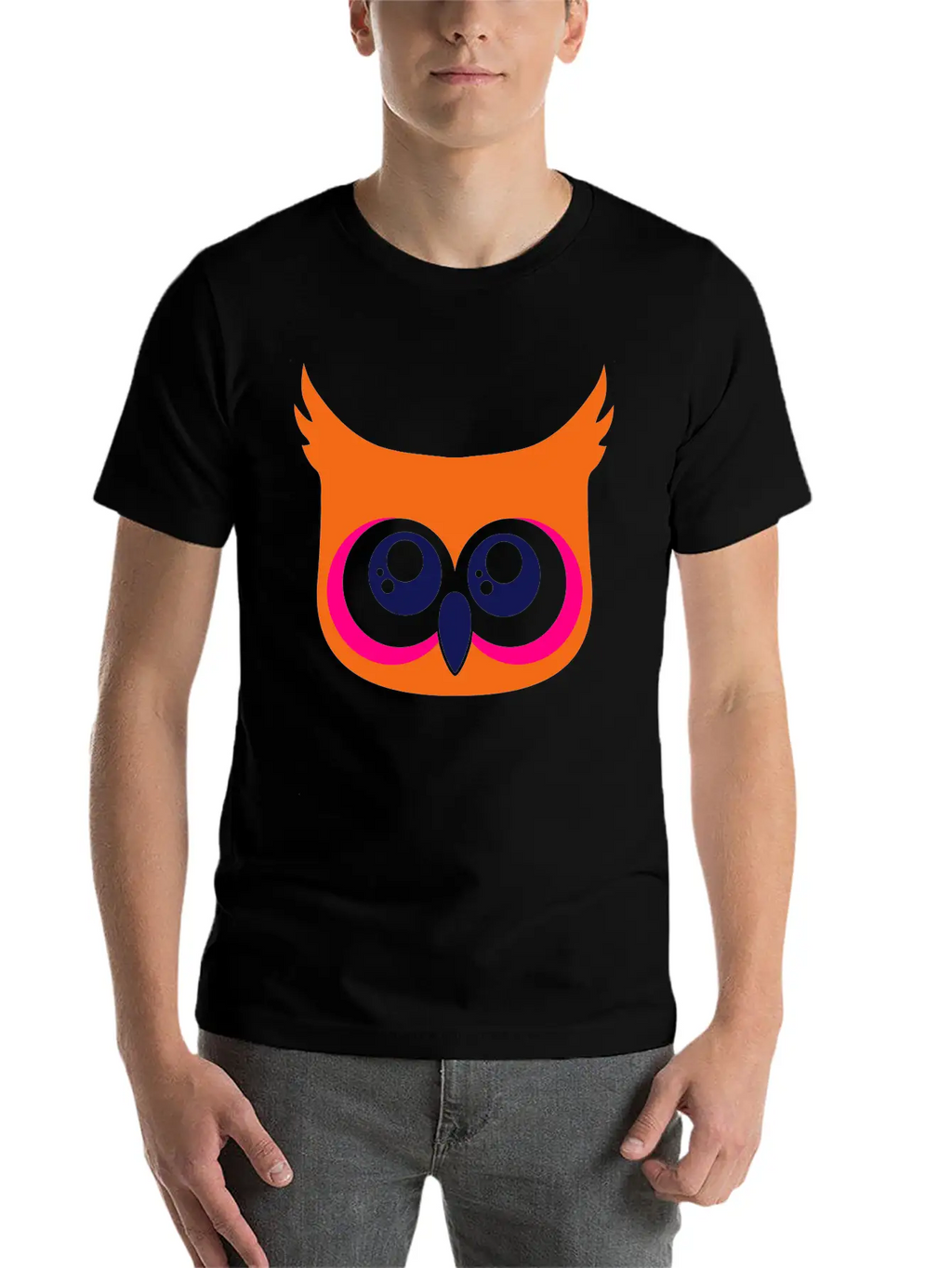 Cute Owl Breathable Soft Cotton T-Shirt – Timeless Casual Look