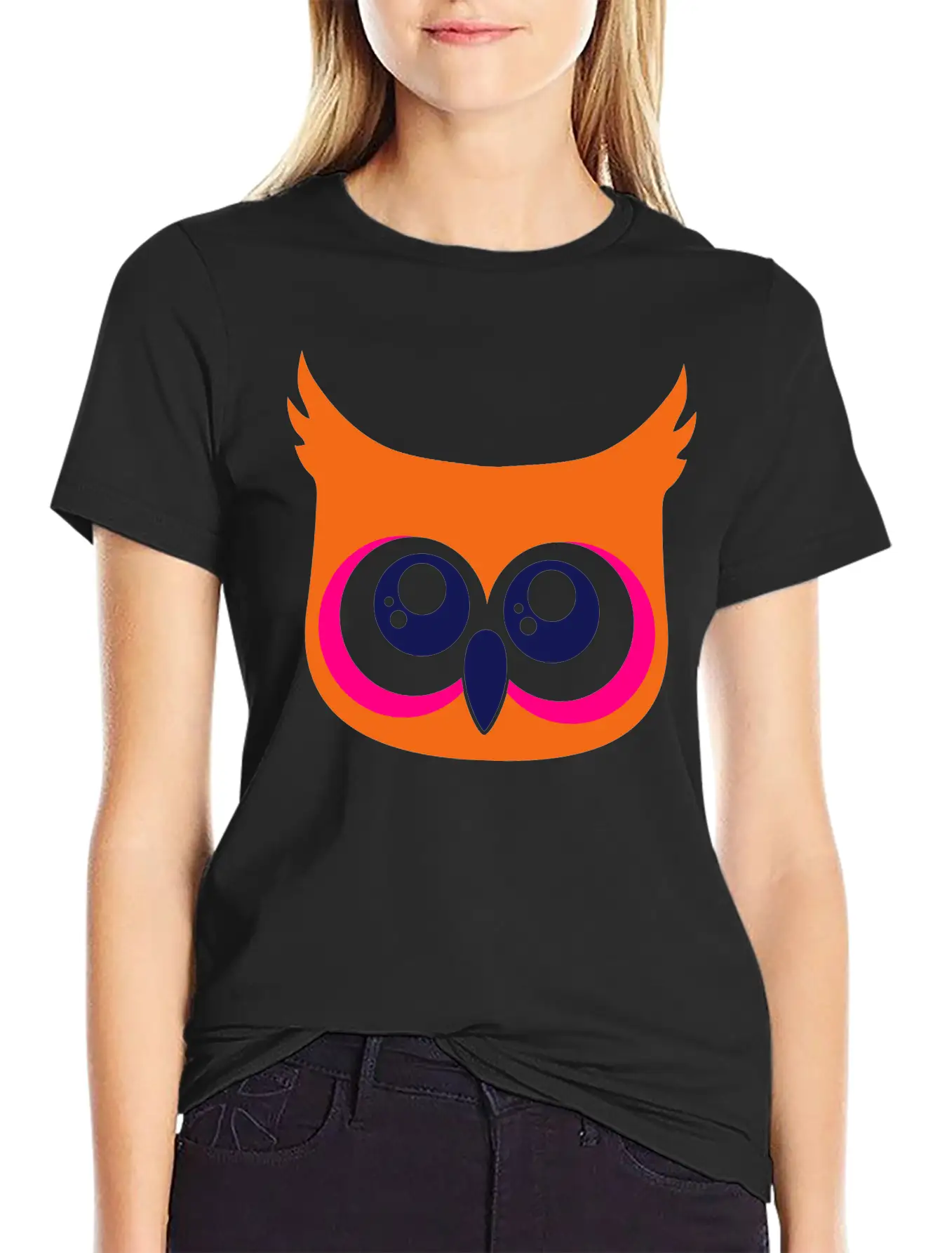 Cute Owl Breathable Soft Cotton T-Shirt – Timeless Casual Look