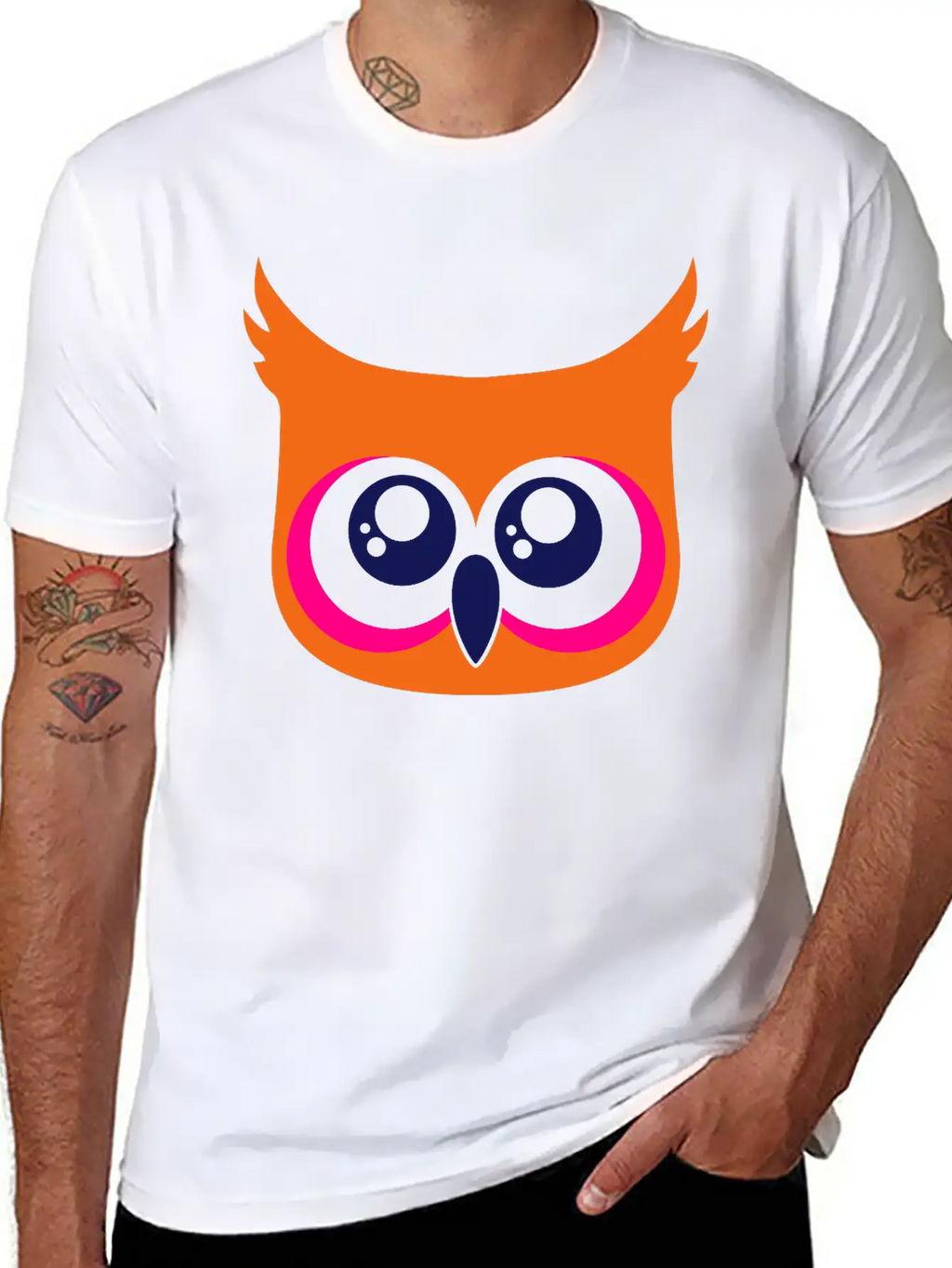 Cute Owl Breathable Soft Cotton T-Shirt – Timeless Casual Look