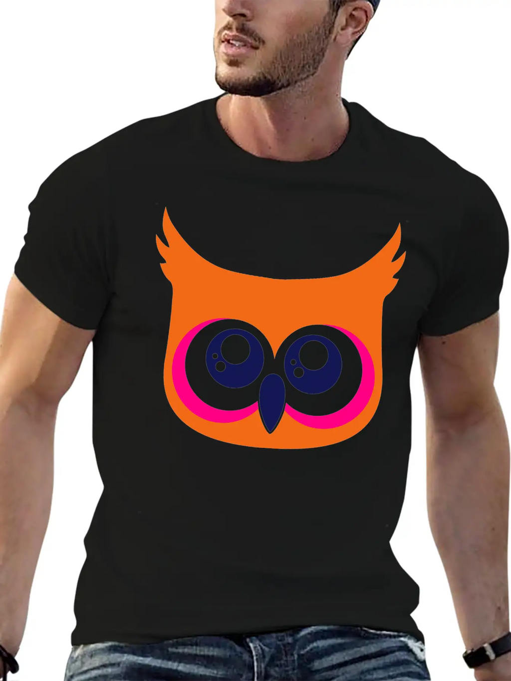 Cute Owl Breathable Soft Cotton T-Shirt – Timeless Casual Look