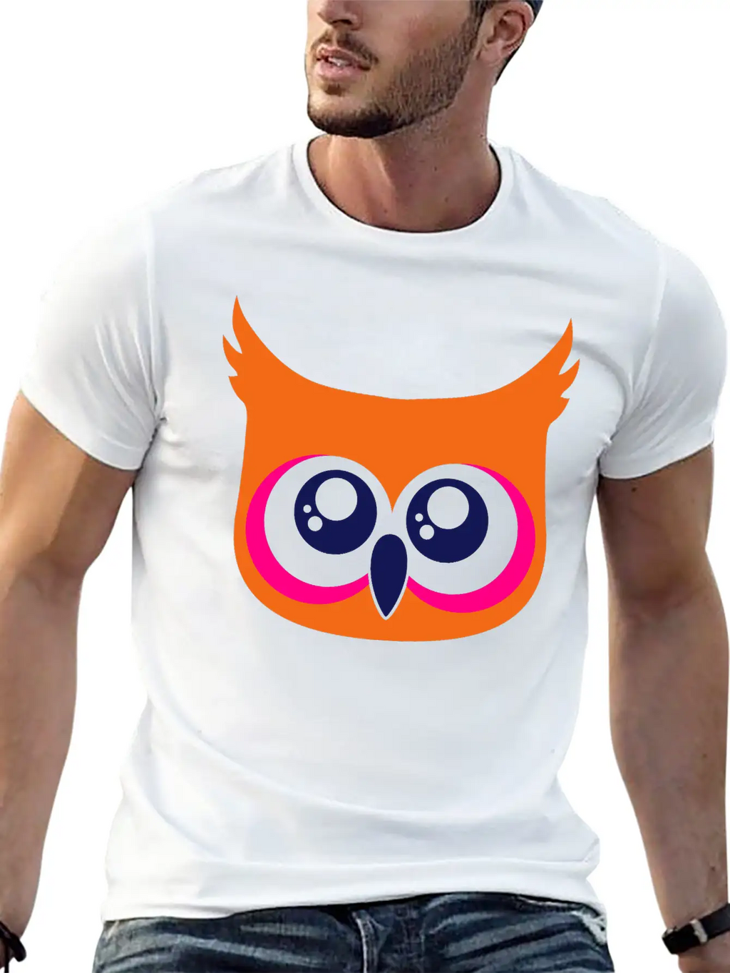 Cute Owl Breathable Soft Cotton T-Shirt – Timeless Casual Look