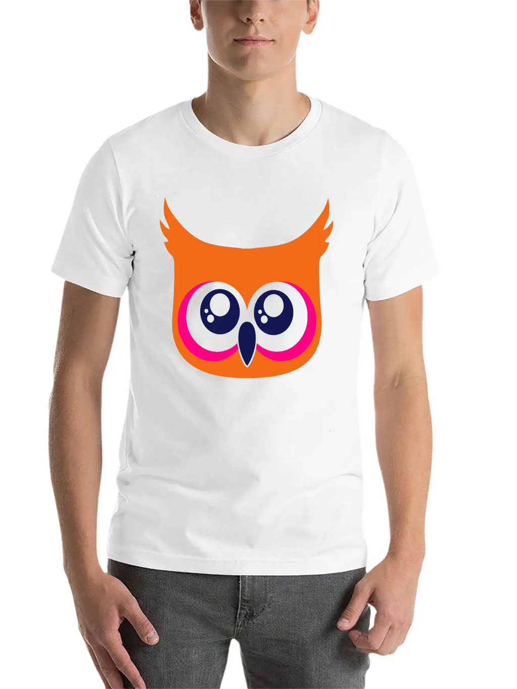 Cute Owl Breathable Soft Cotton T-Shirt – Timeless Casual Look