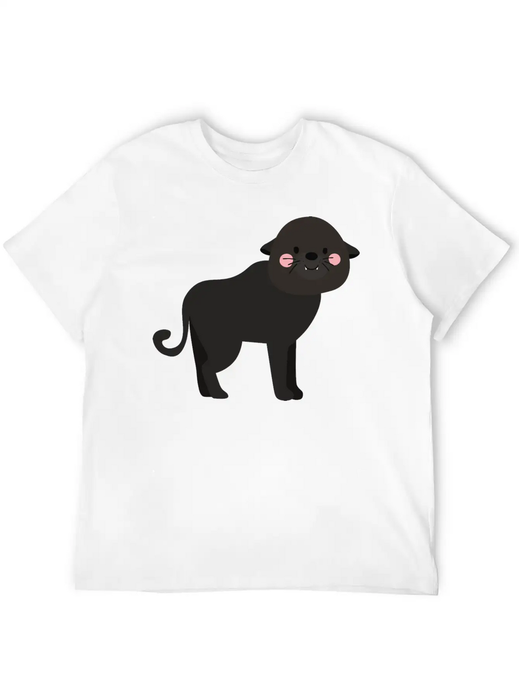Cute Panther Unisex Casual T-Shirt – Clean Design For Daily Comfort