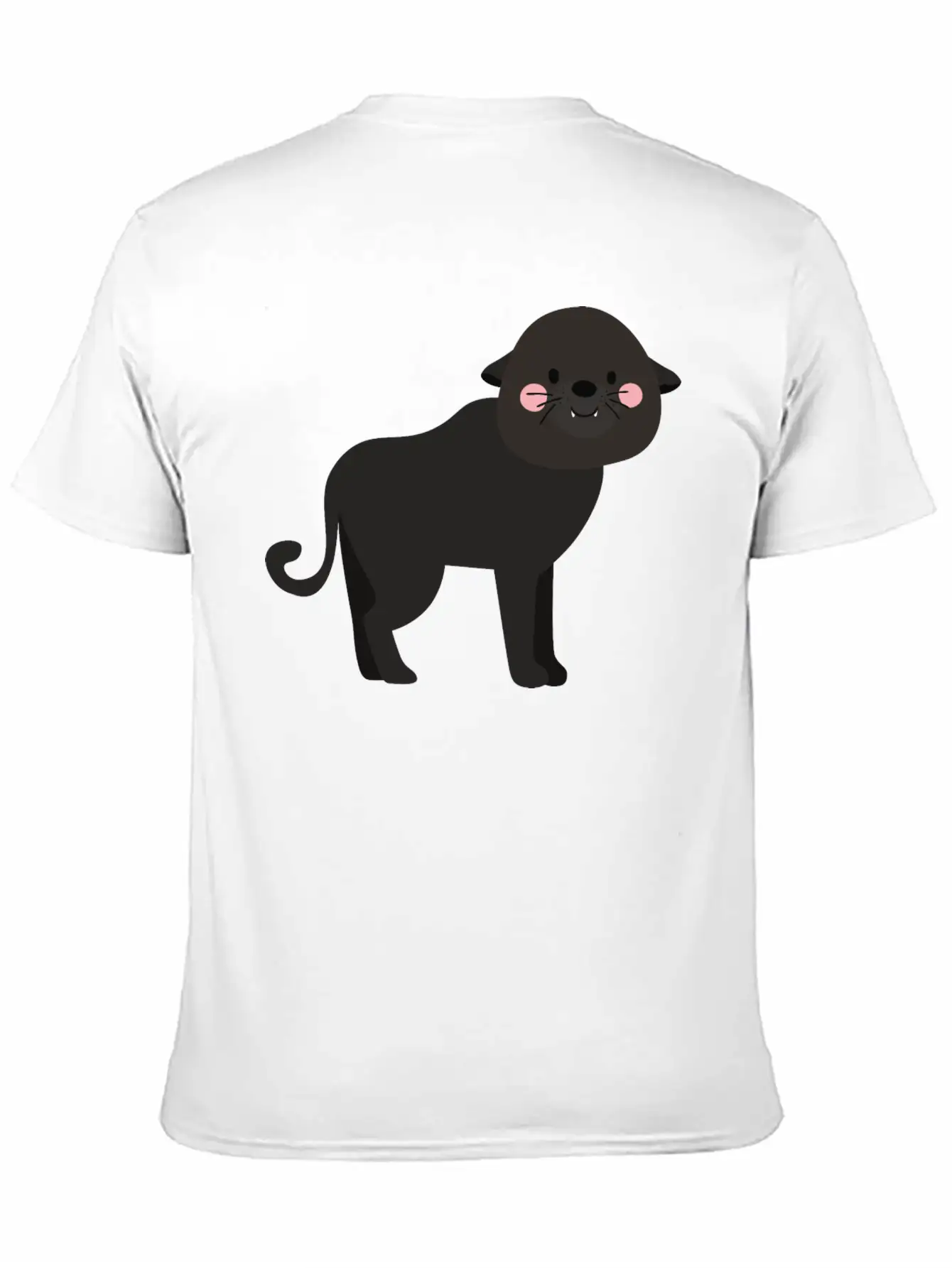 Cute Panther Unisex Casual T-Shirt – Clean Design For Daily Comfort