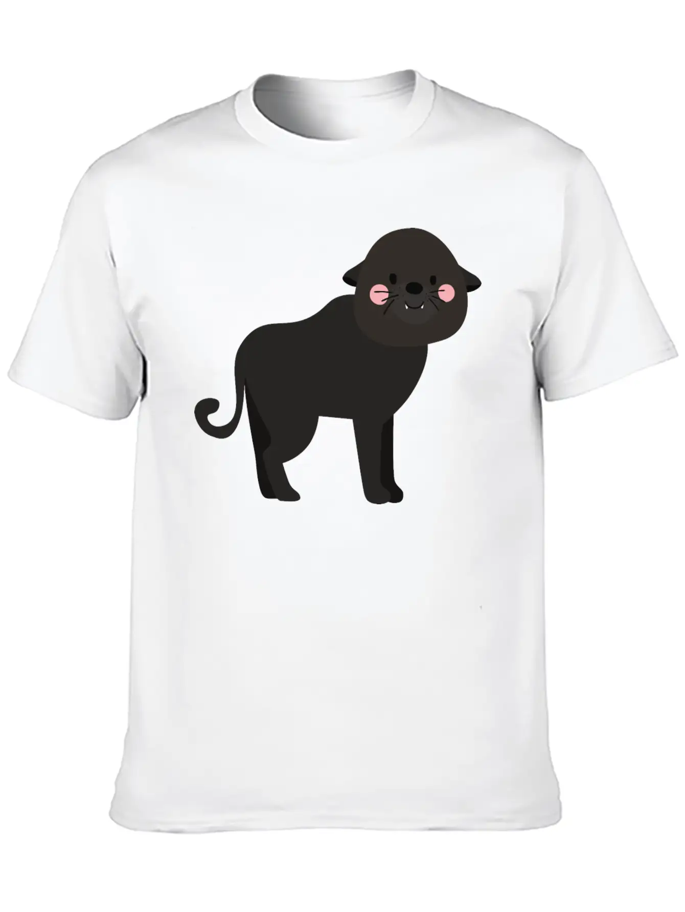 Cute Panther Unisex Casual T-Shirt – Clean Design For Daily Comfort