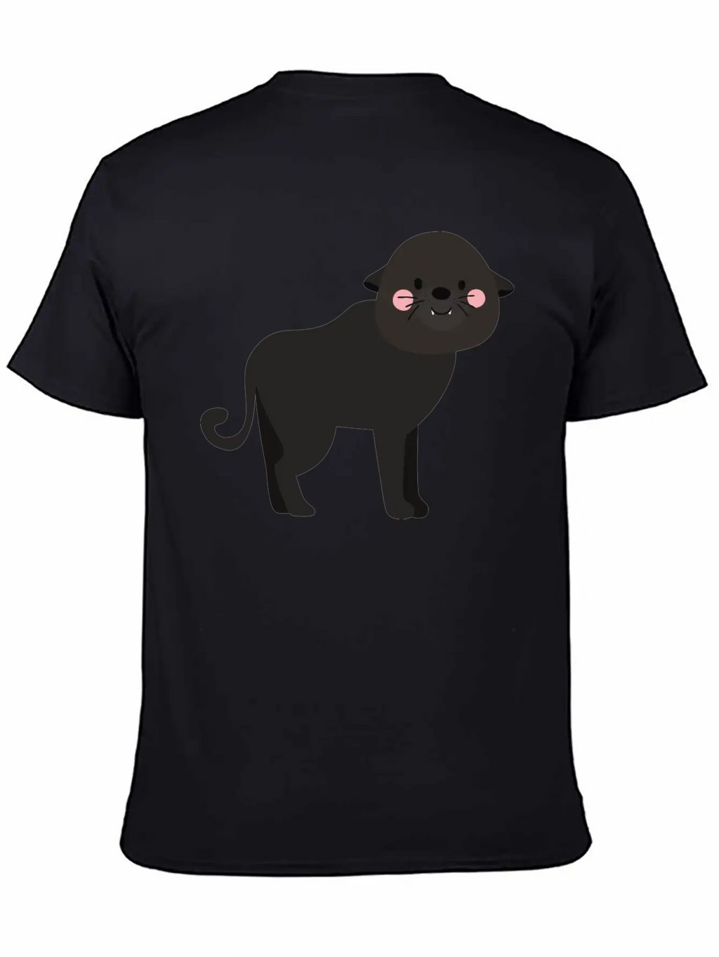Cute Panther Unisex Casual T-Shirt – Clean Design For Daily Comfort