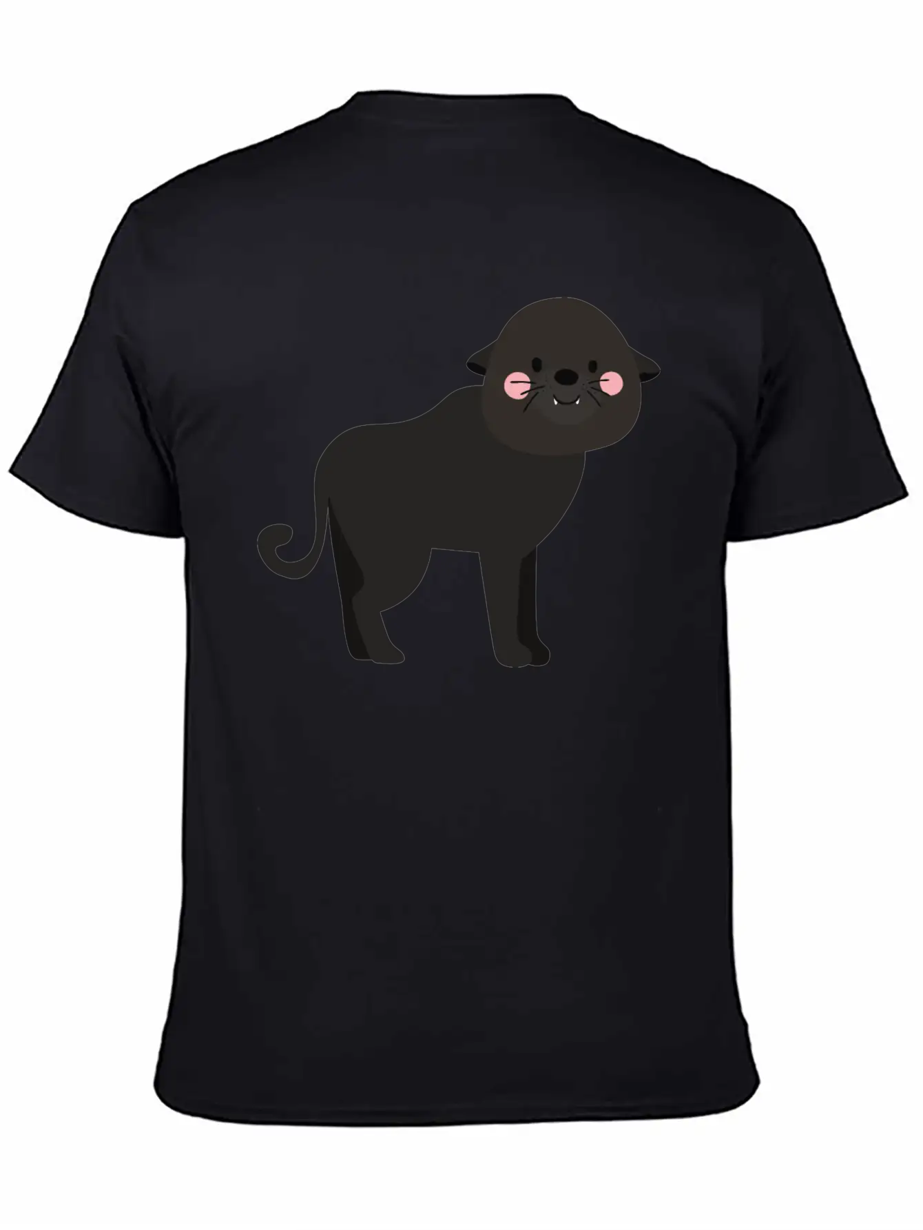 Cute Panther Unisex Casual T-Shirt – Clean Design For Daily Comfort