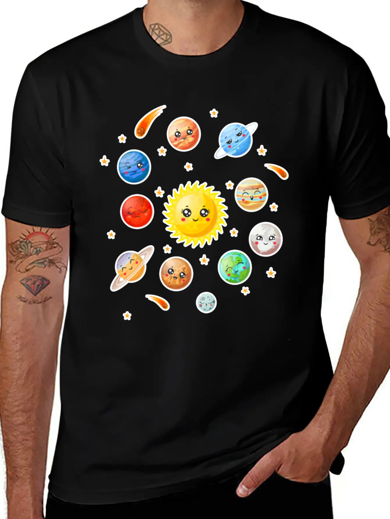 Cute Planet Classic Fit Graphic Tee For Daily Comfort – Unisex Cotton Shirt