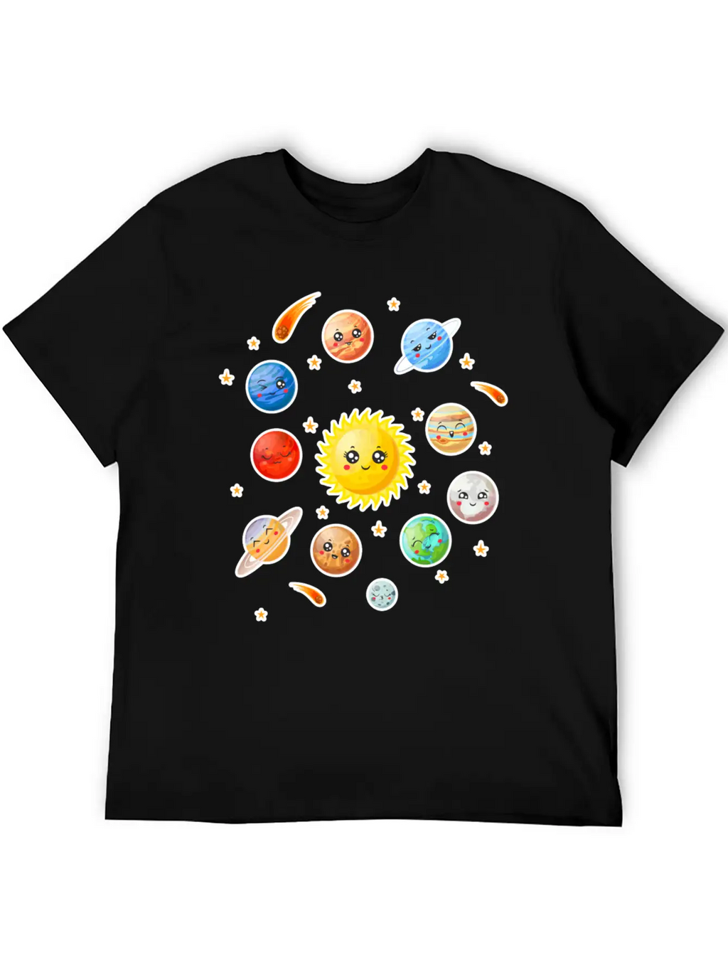 Cute Planet Classic Fit Graphic Tee For Daily Comfort – Unisex Cotton Shirt