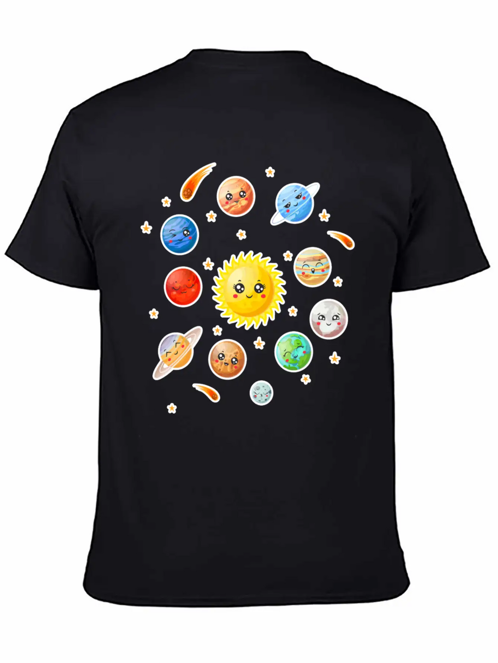 Cute Planet Classic Fit Graphic Tee For Daily Comfort – Unisex Cotton Shirt