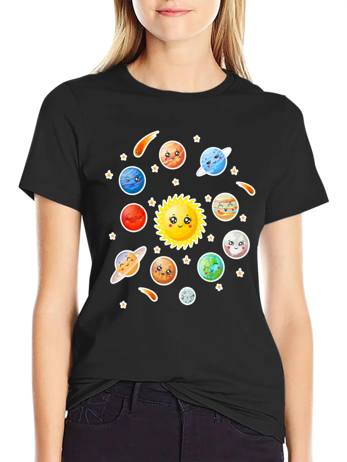 Cute Planet Classic Fit Graphic Tee For Daily Comfort – Unisex Cotton Shirt