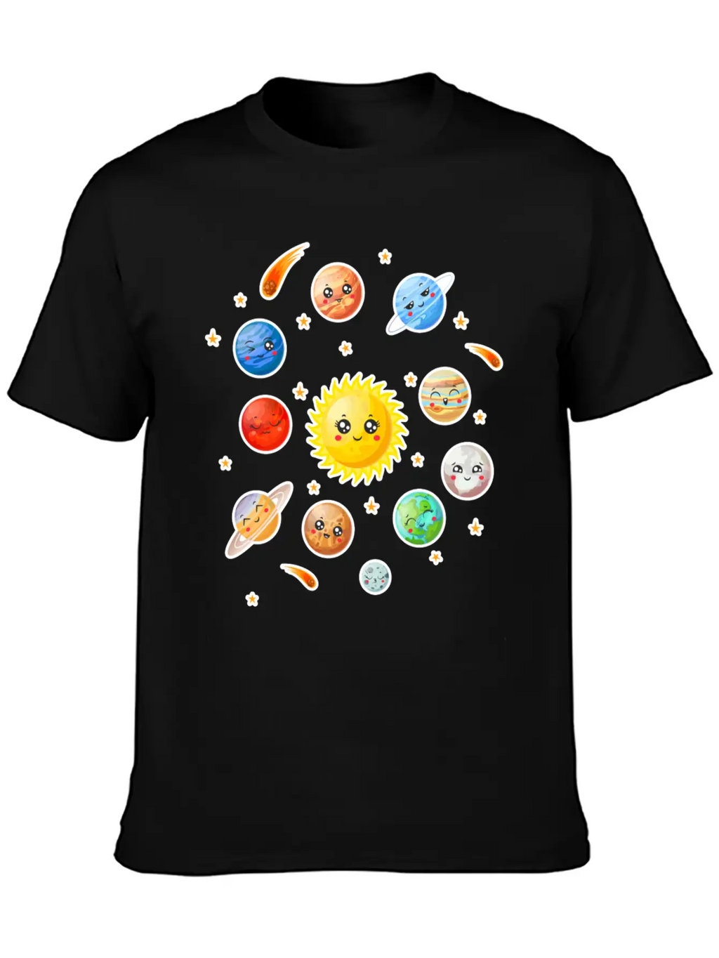 Cute Planet Classic Fit Graphic Tee For Daily Comfort – Unisex Cotton Shirt
