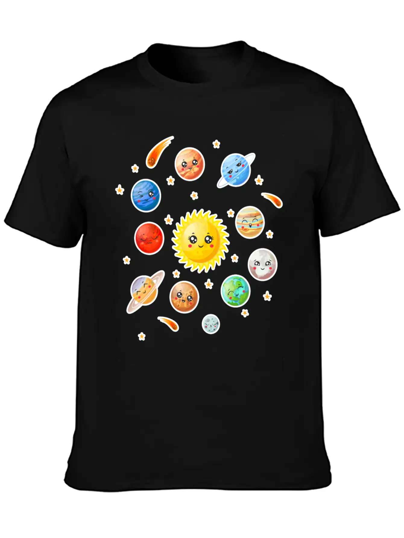 Cute Planet Classic Fit Graphic Tee For Daily Comfort – Unisex Cotton Shirt