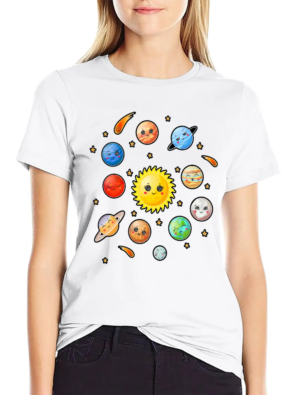 Cute Planet Classic Fit Graphic Tee For Daily Comfort – Unisex Cotton Shirt