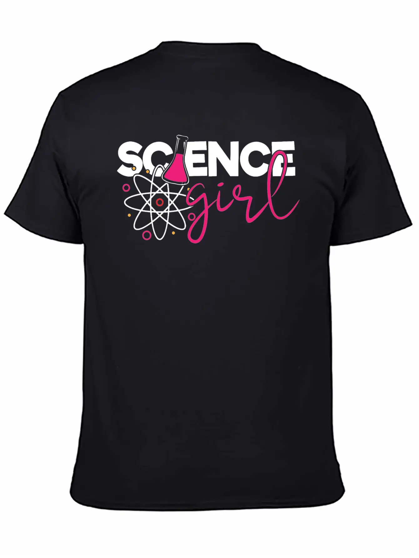 Cute Science Girl, STEM, Science, Periodic Table Unisex Short Sleeve Soft Cotton T-Shirt – Casual Everyday Wear