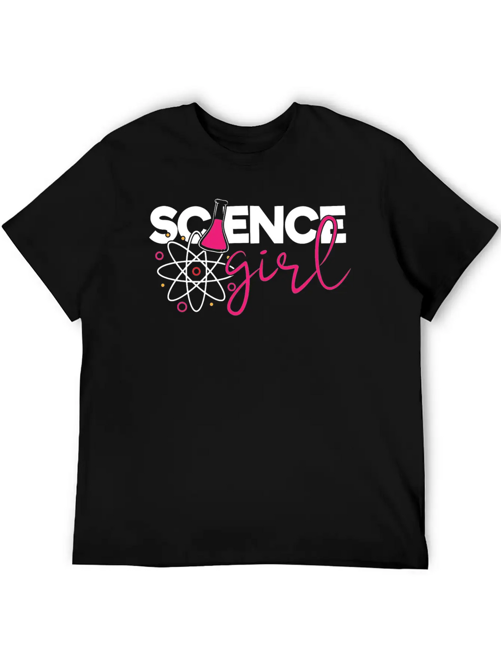 Cute Science Girl, STEM, Science, Periodic Table Unisex Short Sleeve Soft Cotton T-Shirt – Casual Everyday Wear