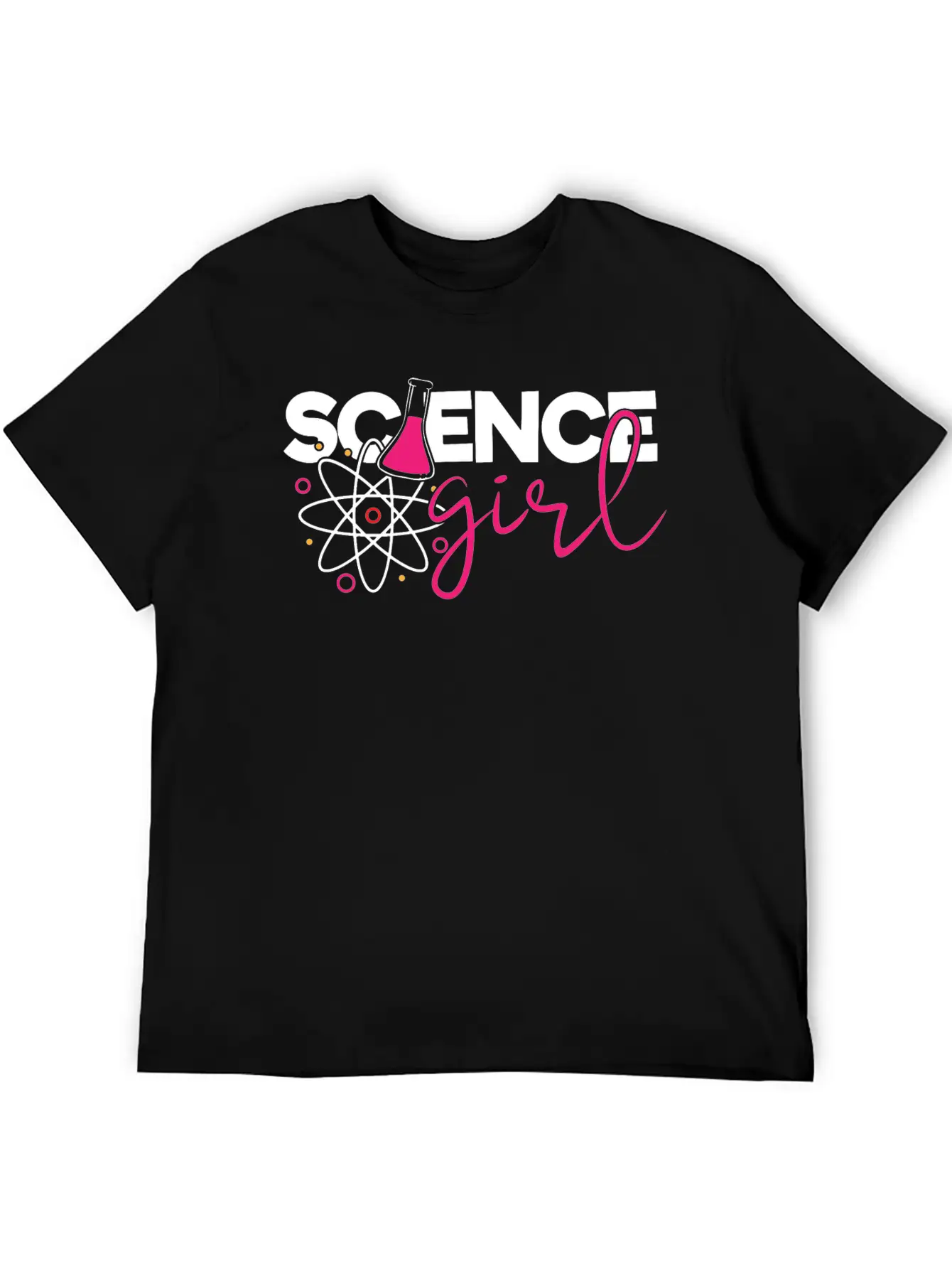 Cute Science Girl, STEM, Science, Periodic Table Unisex Short Sleeve Soft Cotton T-Shirt – Casual Everyday Wear
