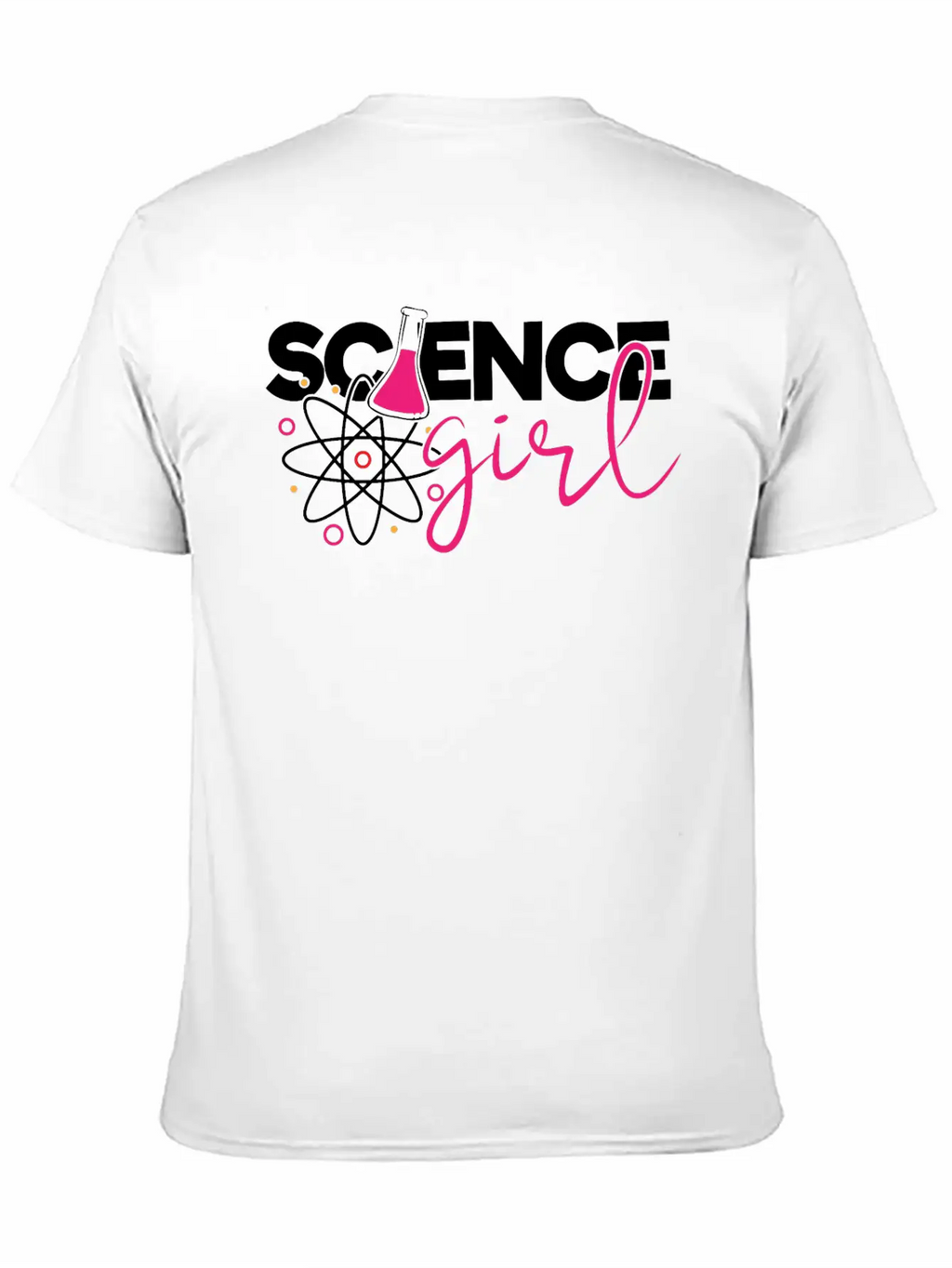 Cute Science Girl, STEM, Science, Periodic Table Unisex Short Sleeve Soft Cotton T-Shirt – Casual Everyday Wear