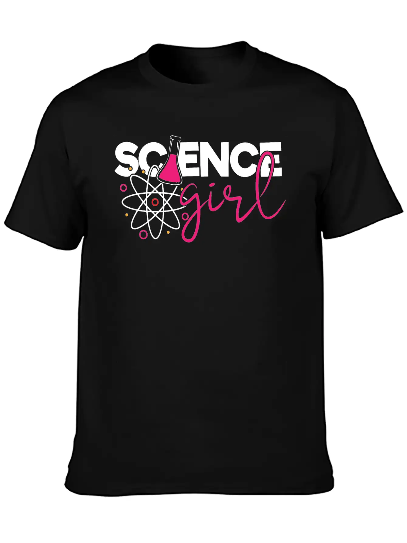 Cute Science Girl, STEM, Science, Periodic Table Unisex Short Sleeve Soft Cotton T-Shirt – Casual Everyday Wear