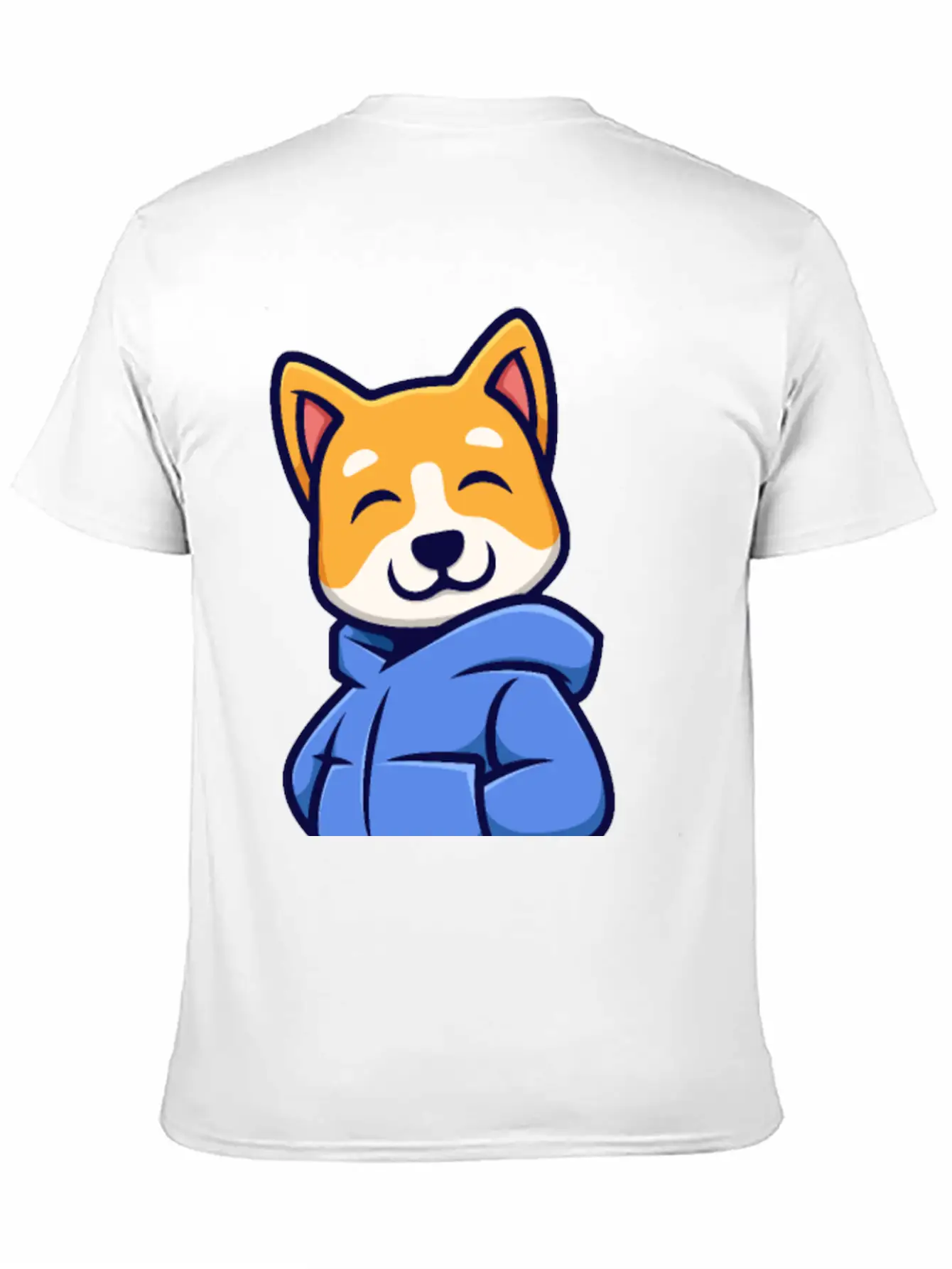 Cute Urban Corgi Dog Essential Cotton Tee For Daily Outfits – Unisex Style