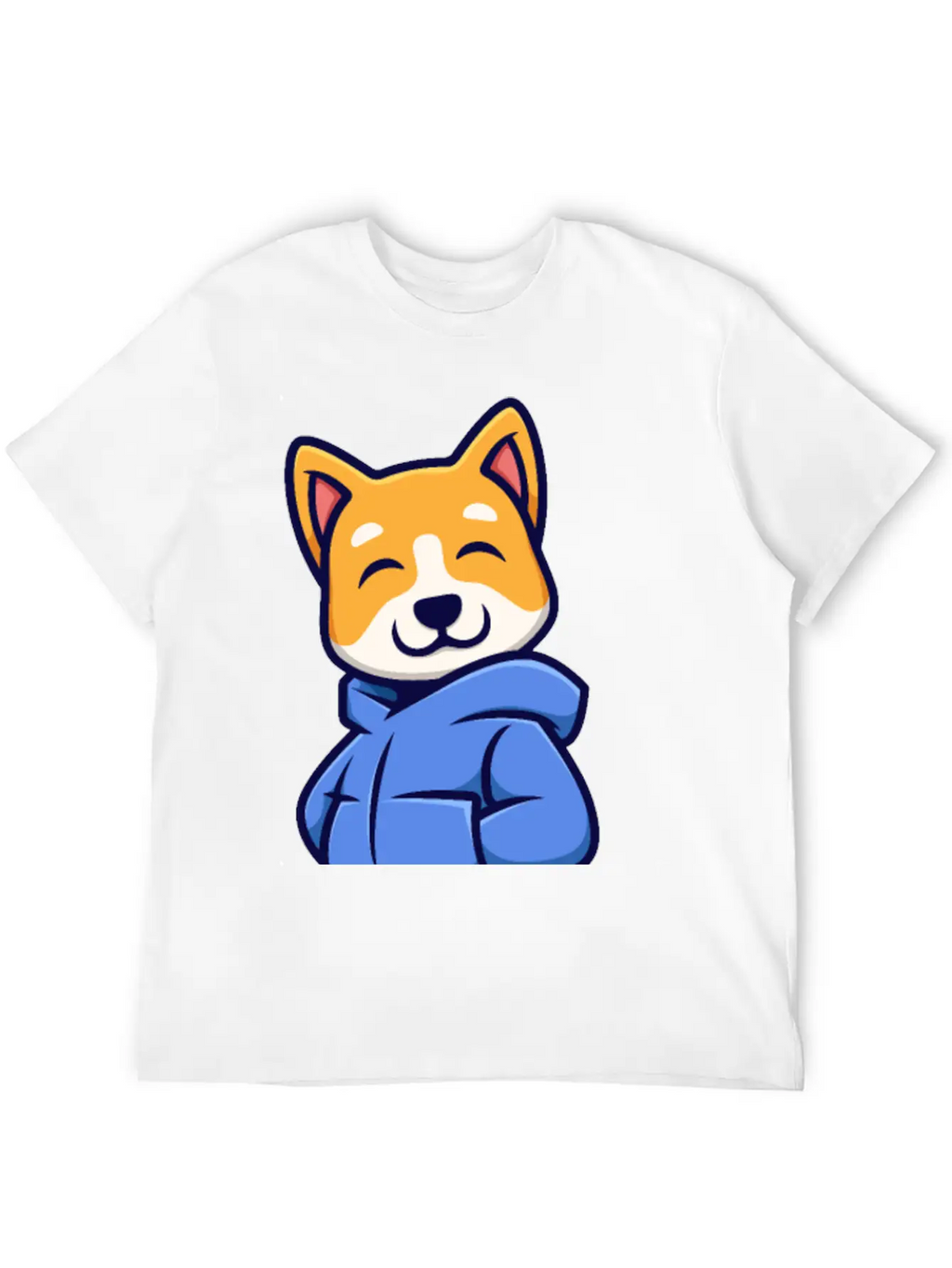 Cute Urban Corgi Dog Essential Cotton Tee For Daily Outfits – Unisex Style