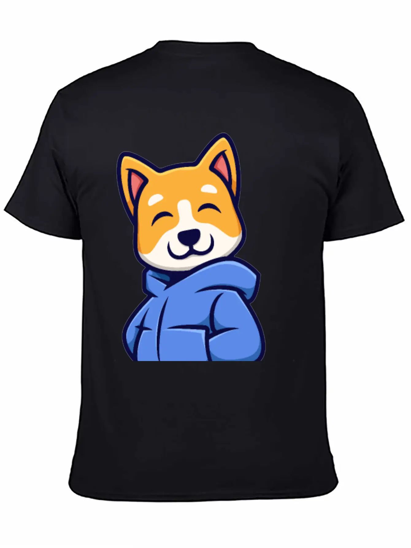 Cute Urban Corgi Dog Essential Cotton Tee For Daily Outfits – Unisex Style