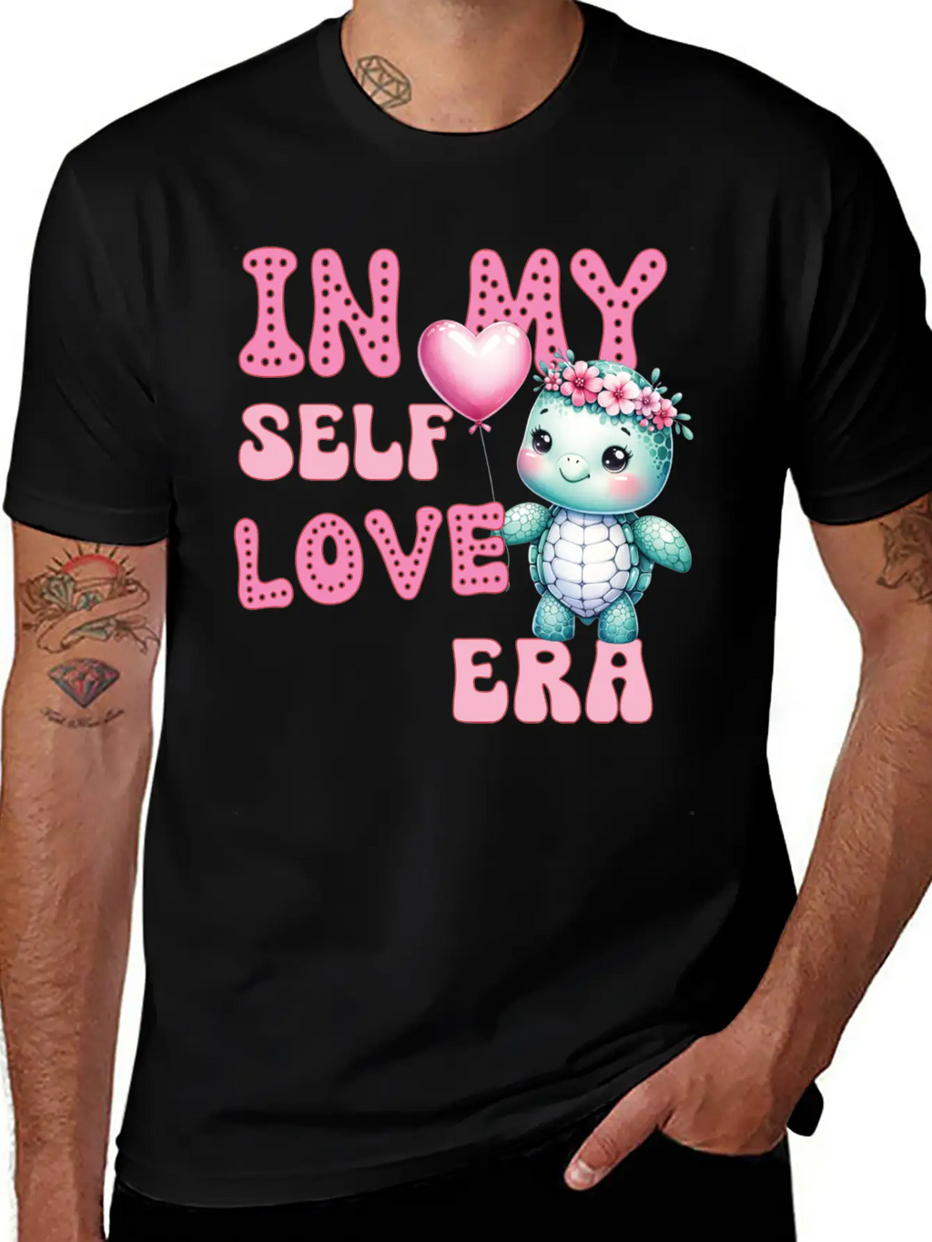 Cute Valentine's Day Turtle - In My Self Love Classic Fit Graphic Tee For Daily Comfort – Unisex Cotton Shirt