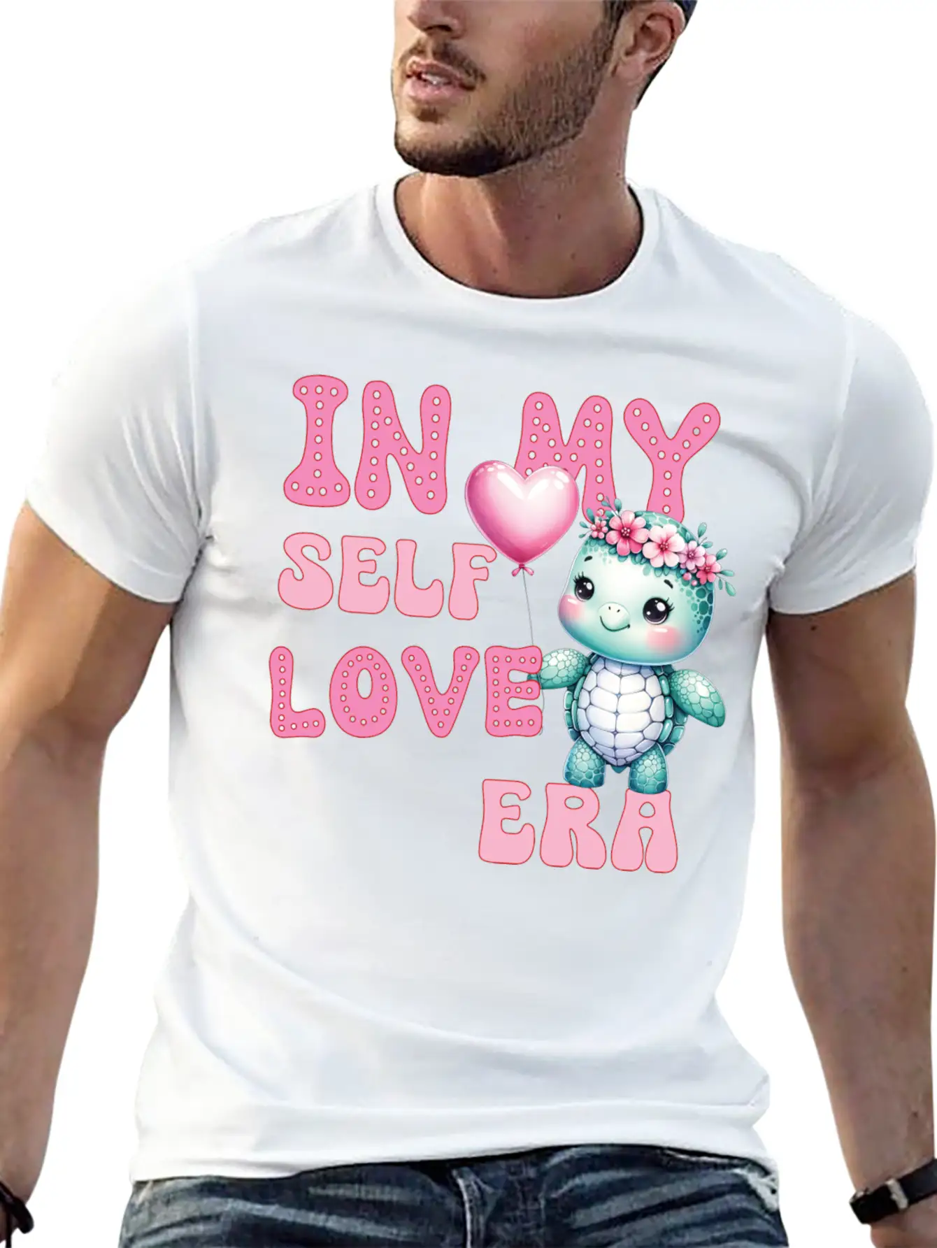 Cute Valentine's Day Turtle - In My Self Love Classic Fit Graphic Tee For Daily Comfort – Unisex Cotton Shirt