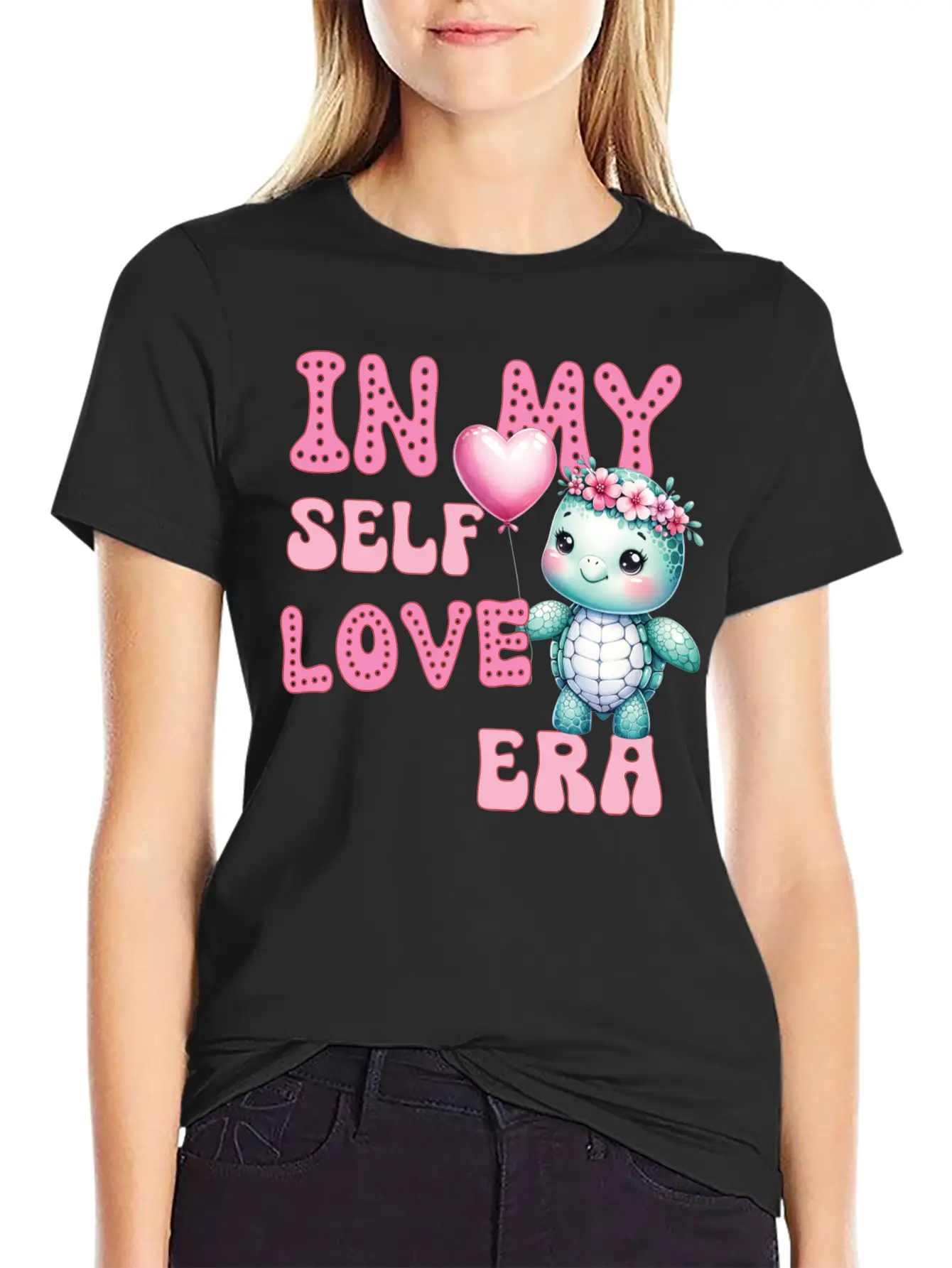 Cute Valentine's Day Turtle - In My Self Love Classic Fit Graphic Tee For Daily Comfort – Unisex Cotton Shirt