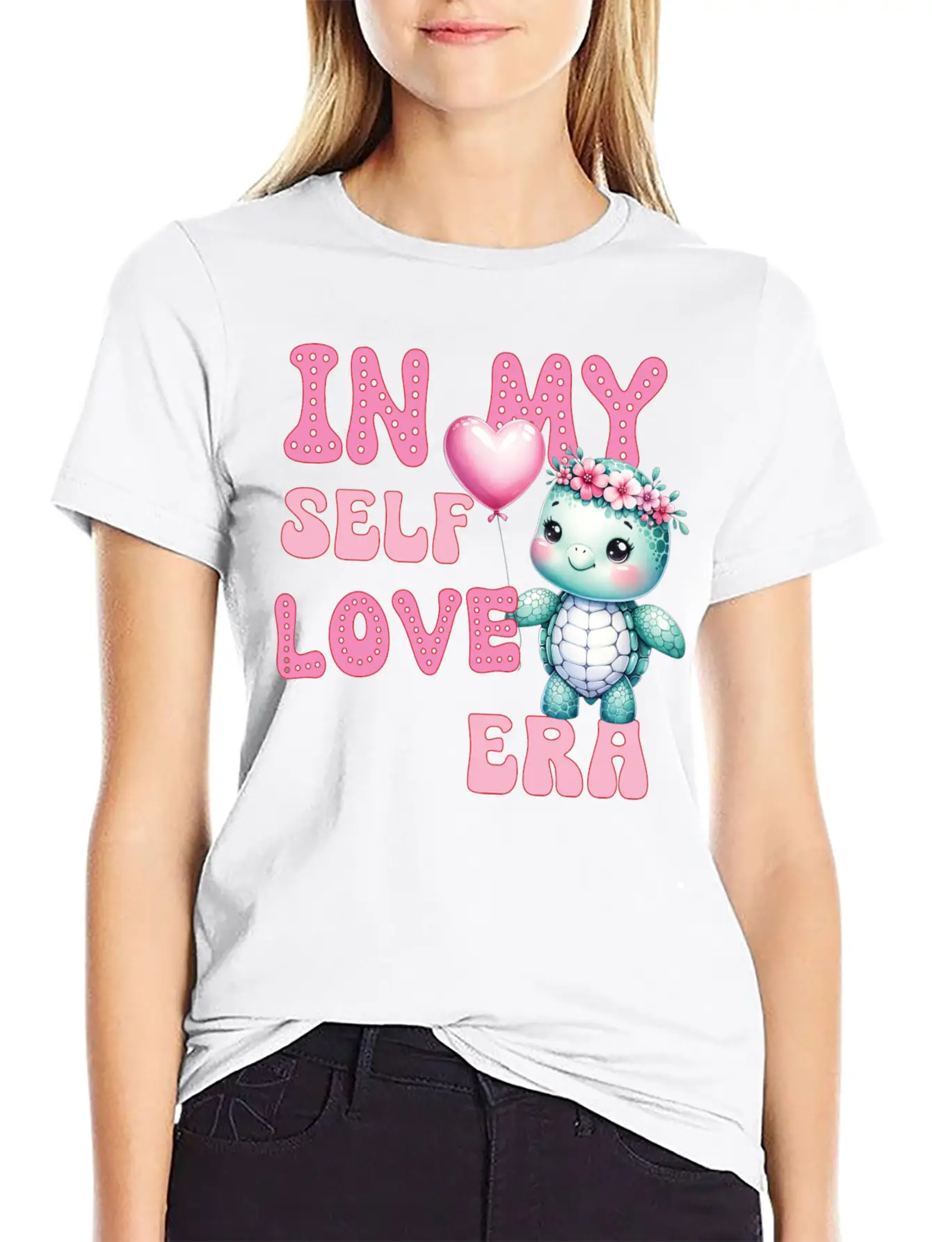 Cute Valentine's Day Turtle - In My Self Love Classic Fit Graphic Tee For Daily Comfort – Unisex Cotton Shirt