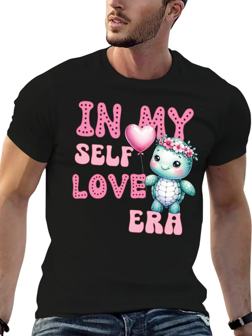 Cute Valentine's Day Turtle - In My Self Love Classic Fit Graphic Tee For Daily Comfort – Unisex Cotton Shirt