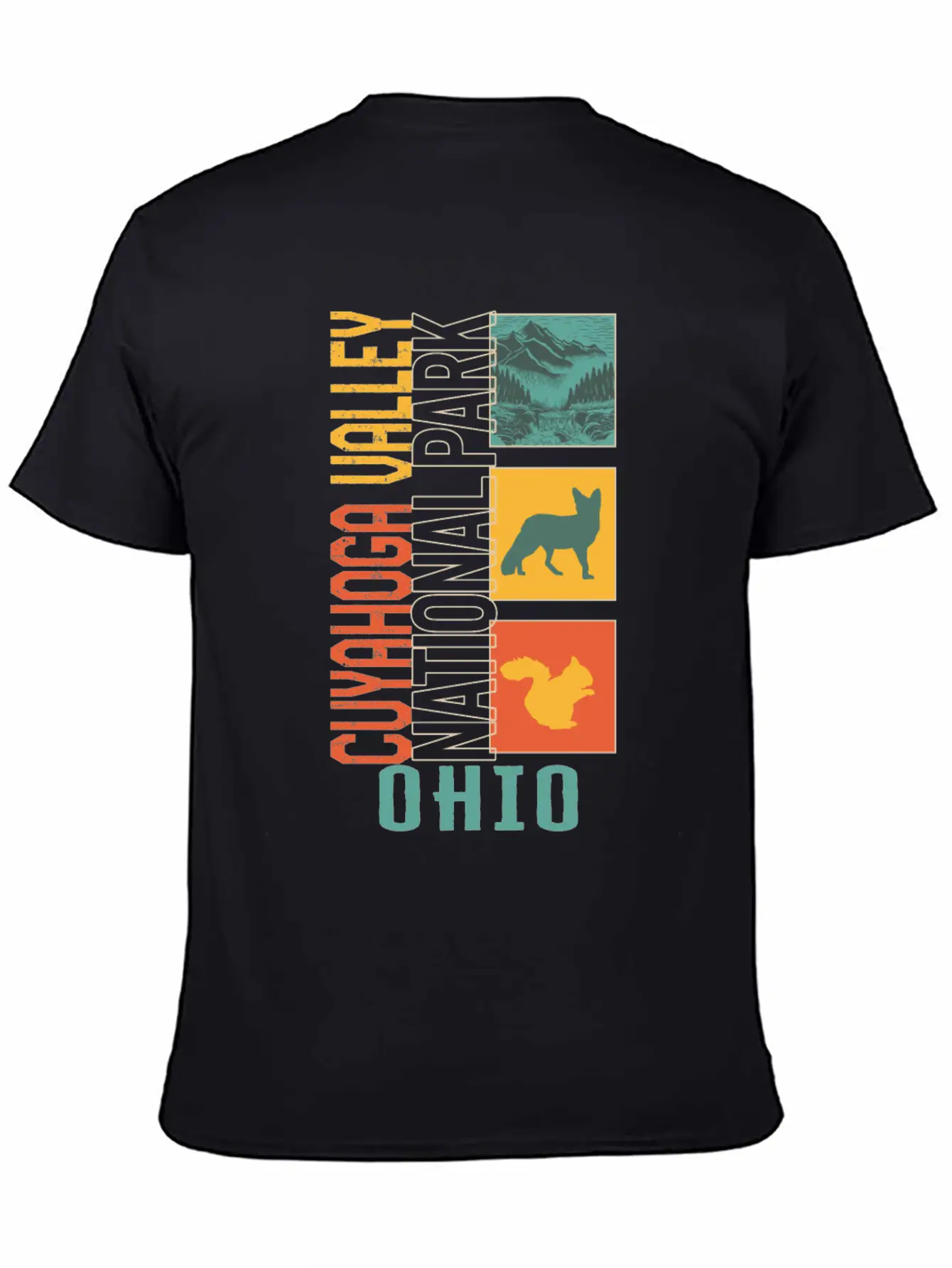 Cuyahoga Valley National Park, Treeline Ohio Casual Graphic T-Shirt – Simple And Comfortable Daily Wear
