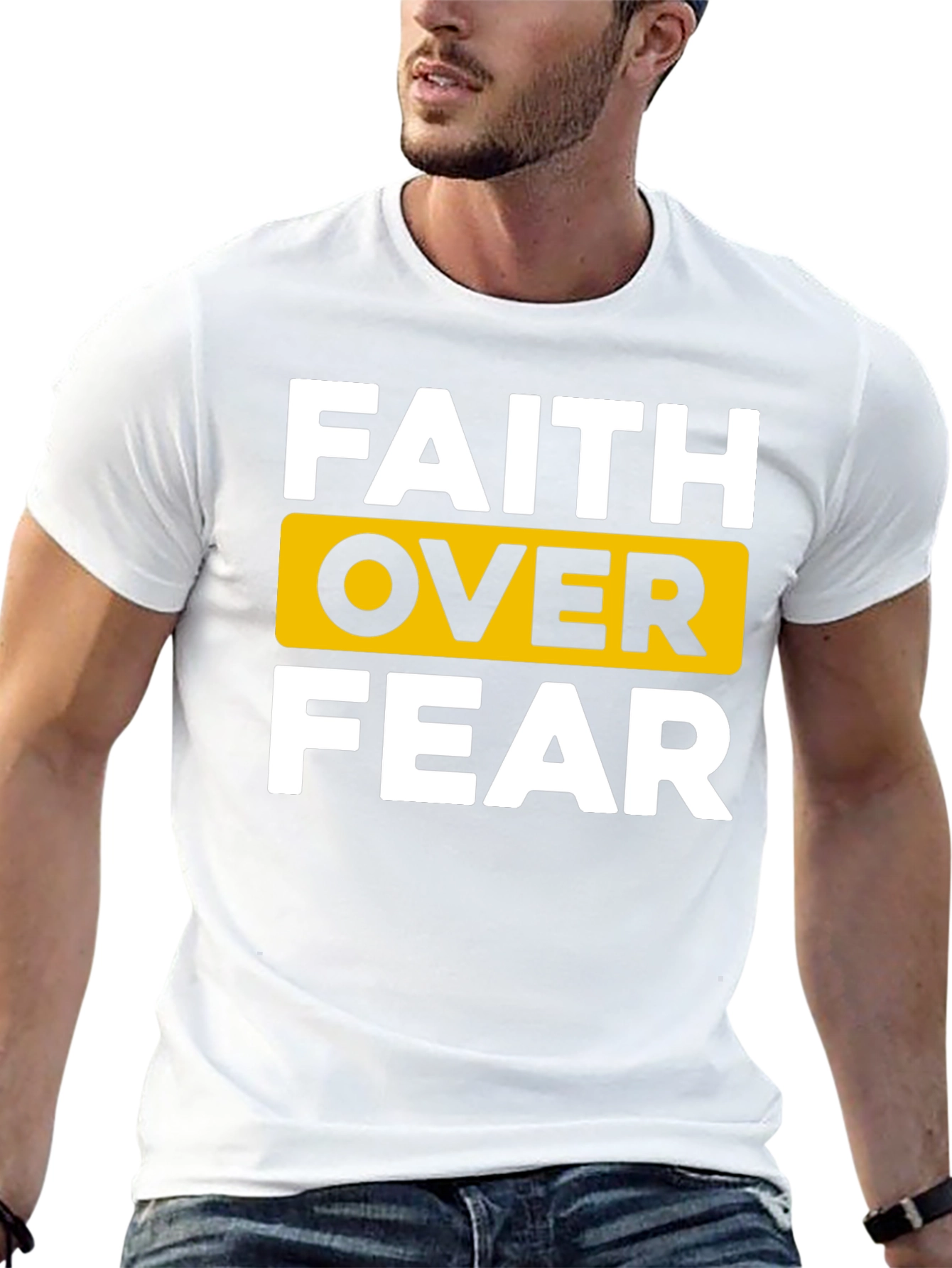 Faith Over Fear Graphic Tee - Black