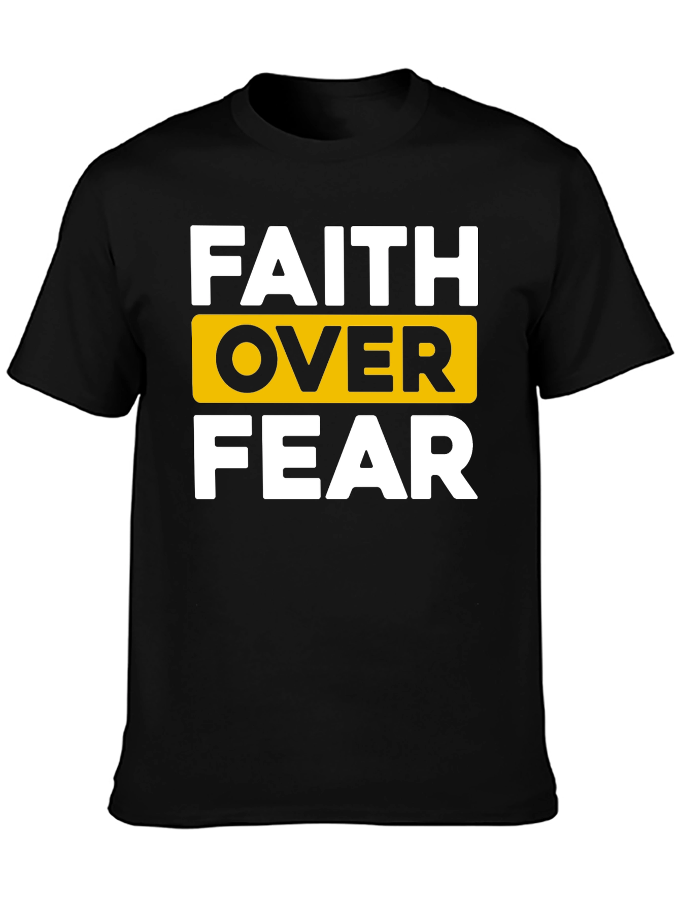 Faith Over Fear Graphic Tee - Black
