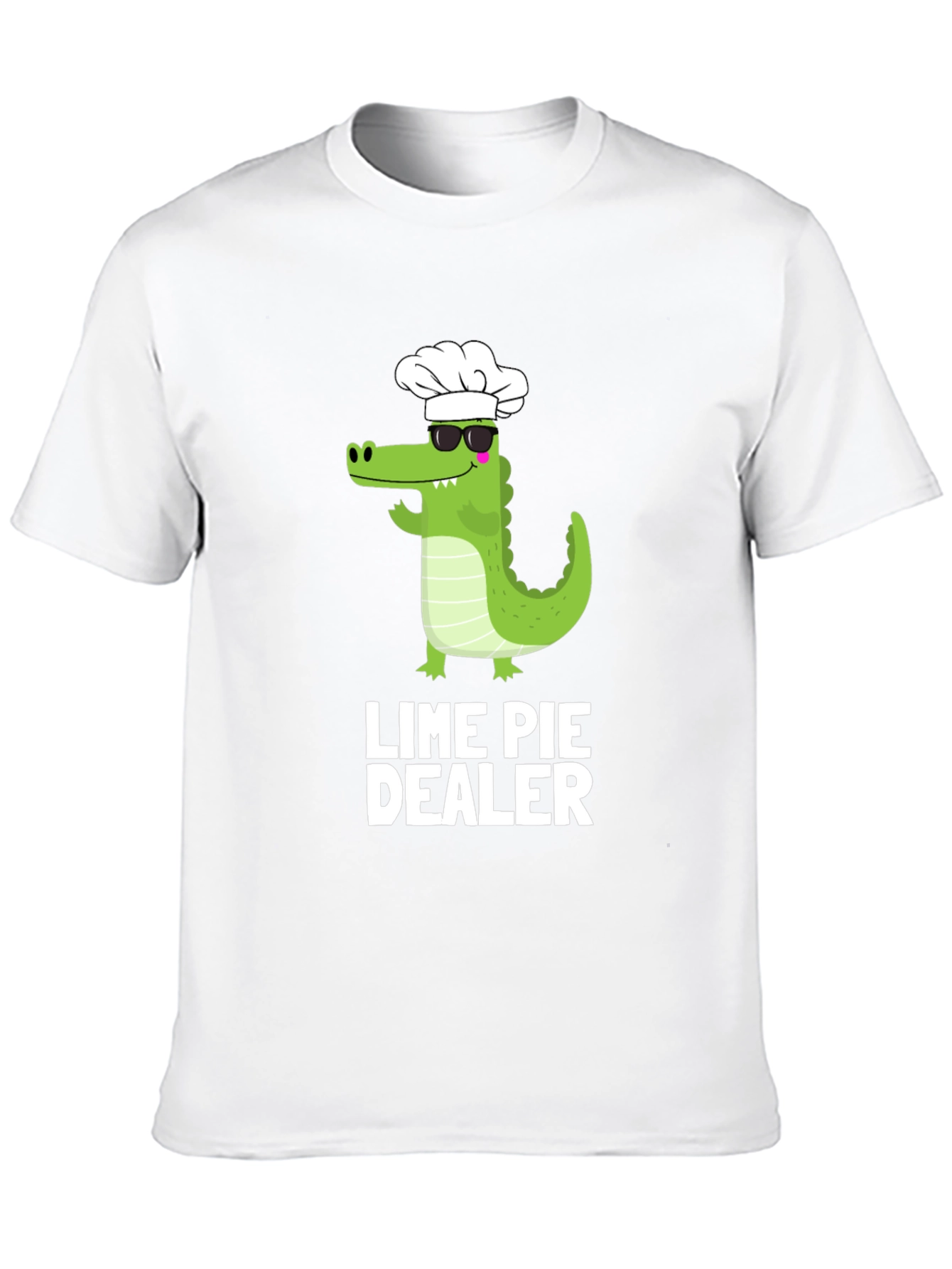 Lime Pie Dealer T-Shirt - Chef Alligator Design