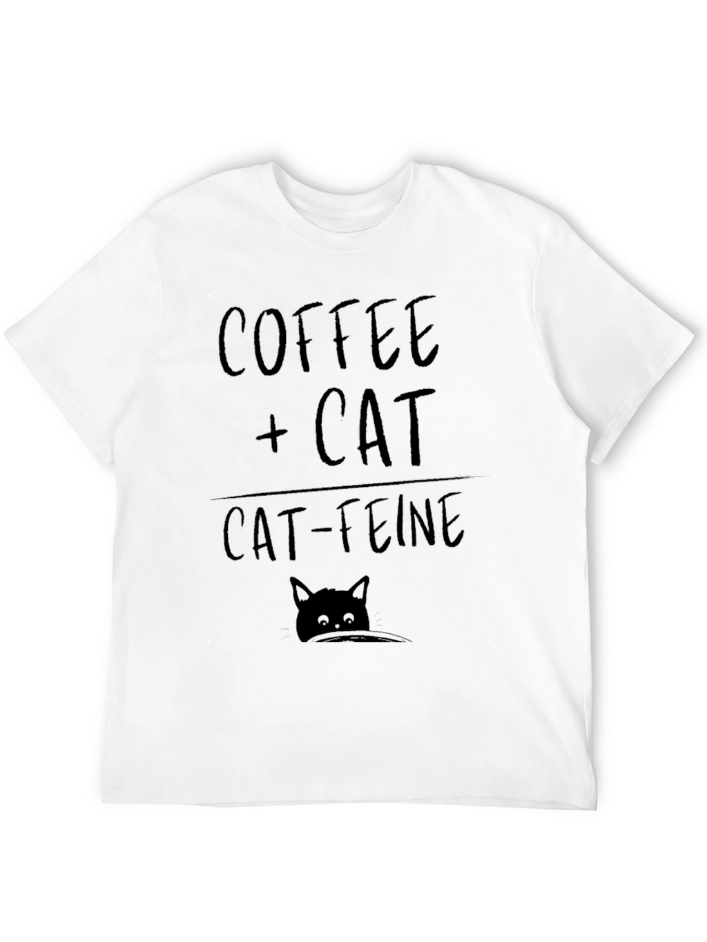 Coffee + Cat Cat-feine Graphic T-Shirt
