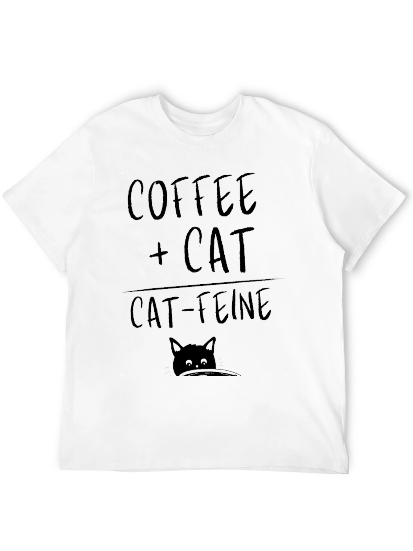 Coffee + Cat Cat-feine Graphic T-Shirt
