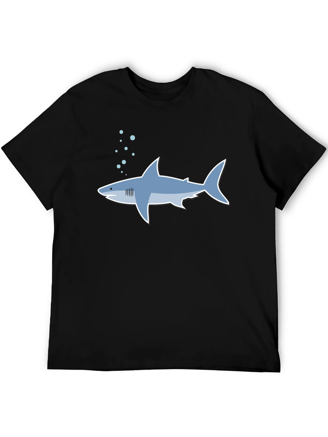 Shark Graphic Tee - Stylish Mens Black T-Shirt