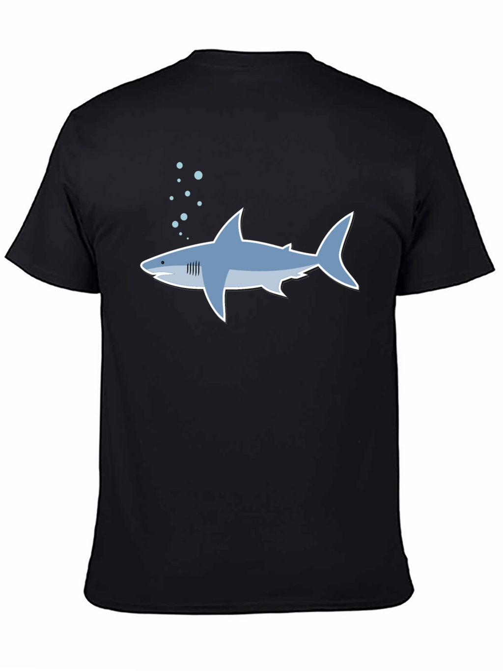 Shark Graphic Tee - Stylish Mens Black T-Shirt