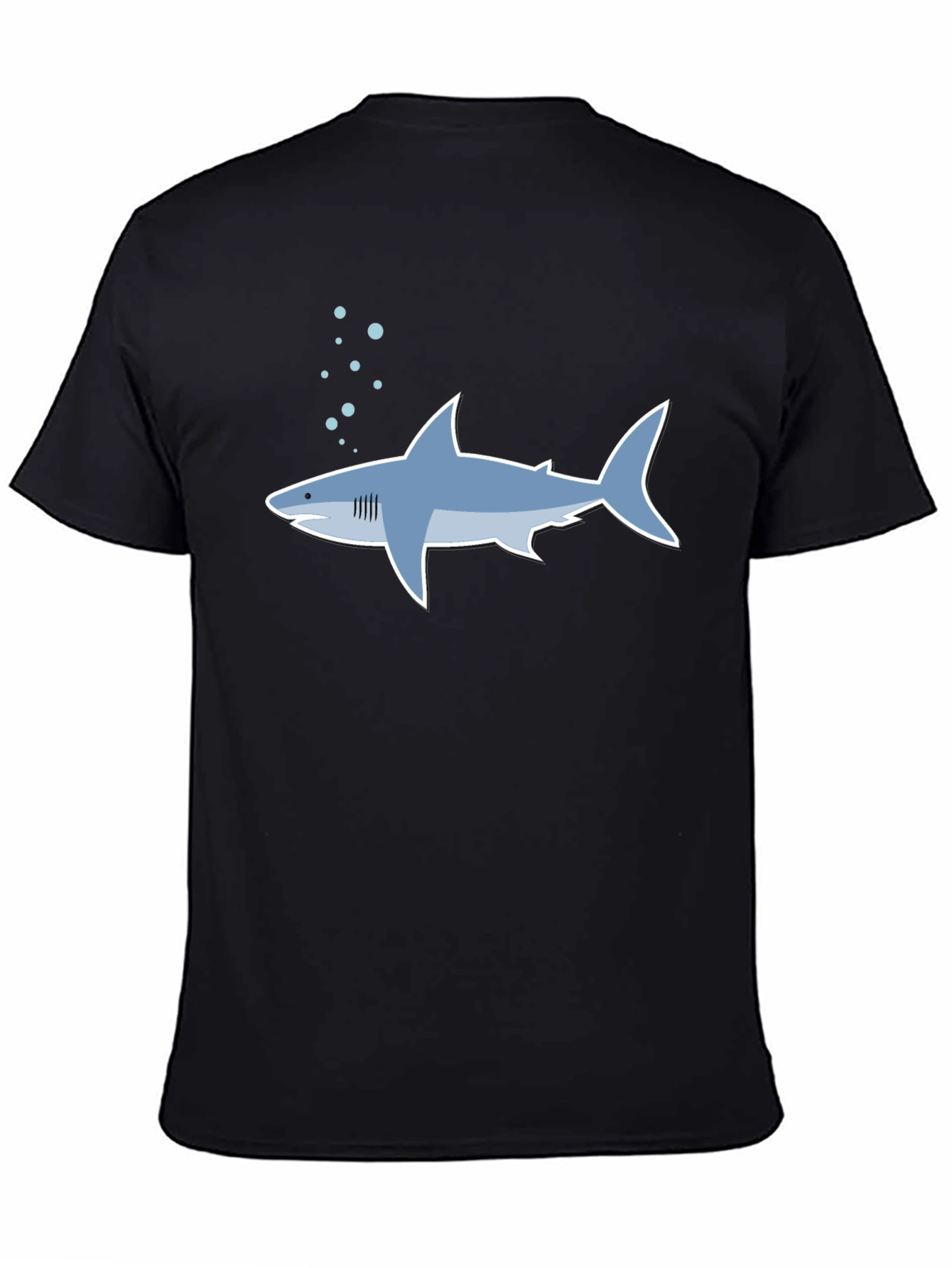 Shark Graphic Tee - Stylish Mens Black T-Shirt