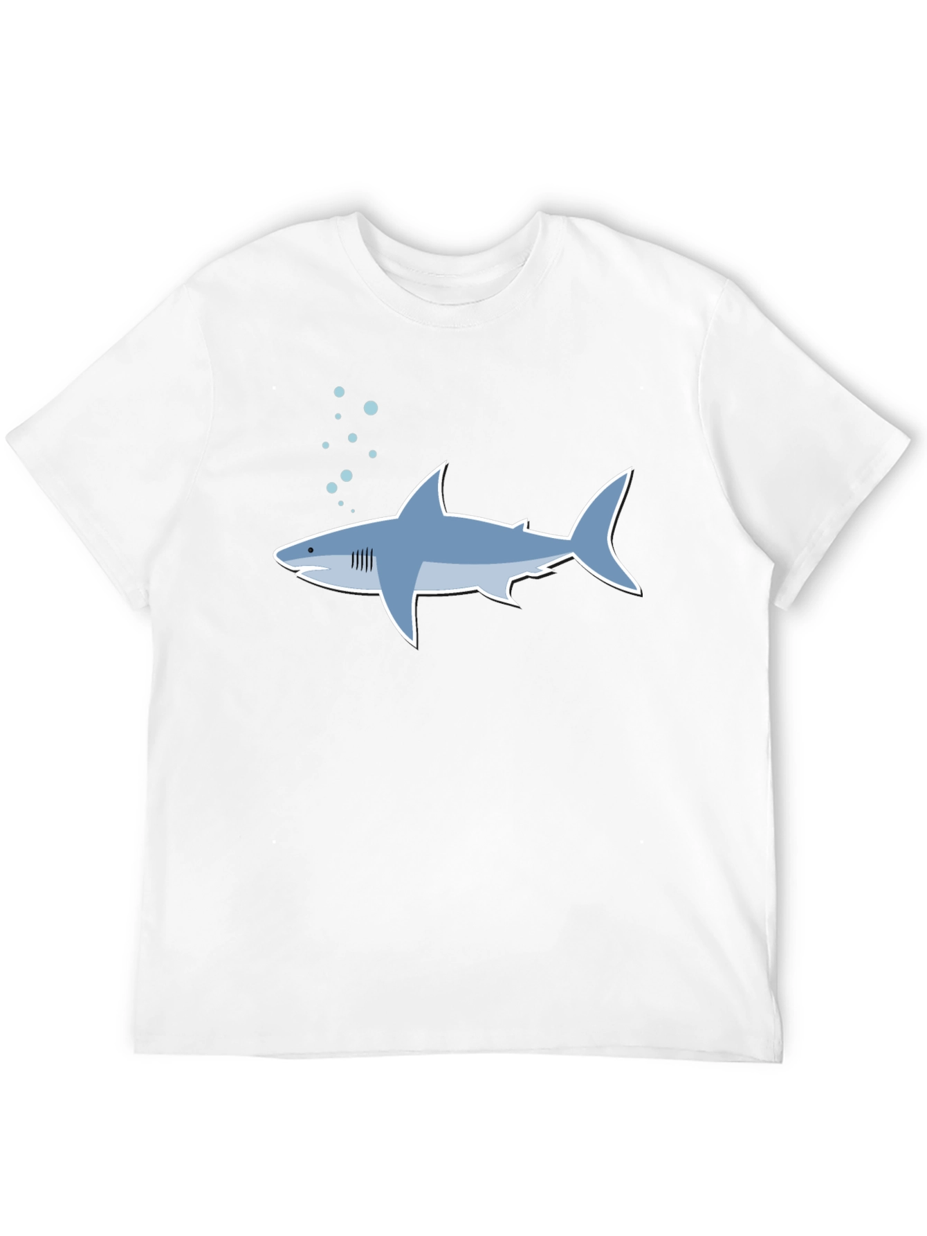 Shark Graphic Tee - Stylish Mens Black T-Shirt